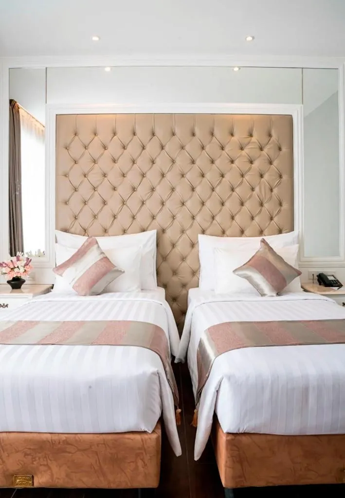 Bed in Savero Hotel Depok