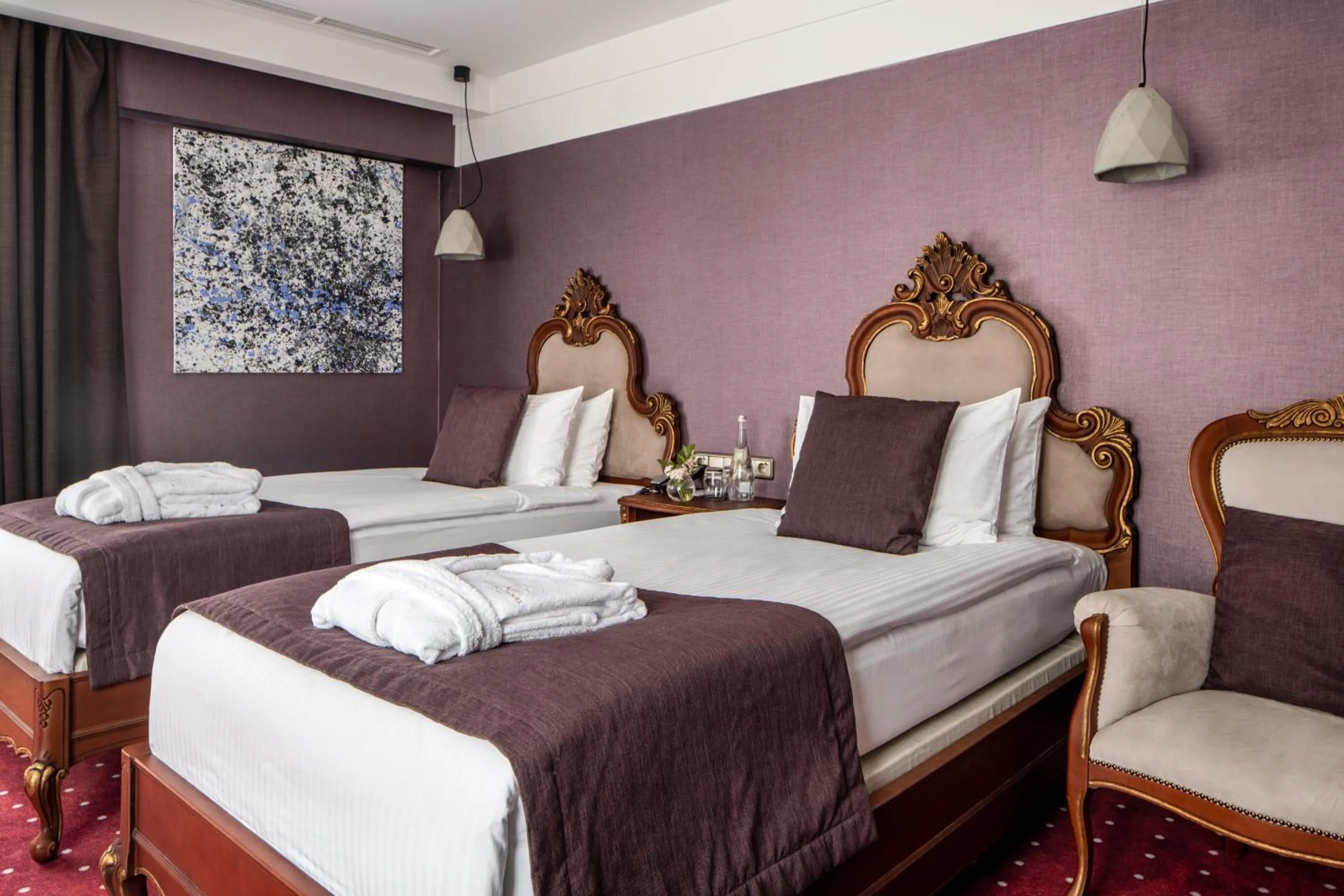 Bed in Grand Hotel Lviv Casino & Spa