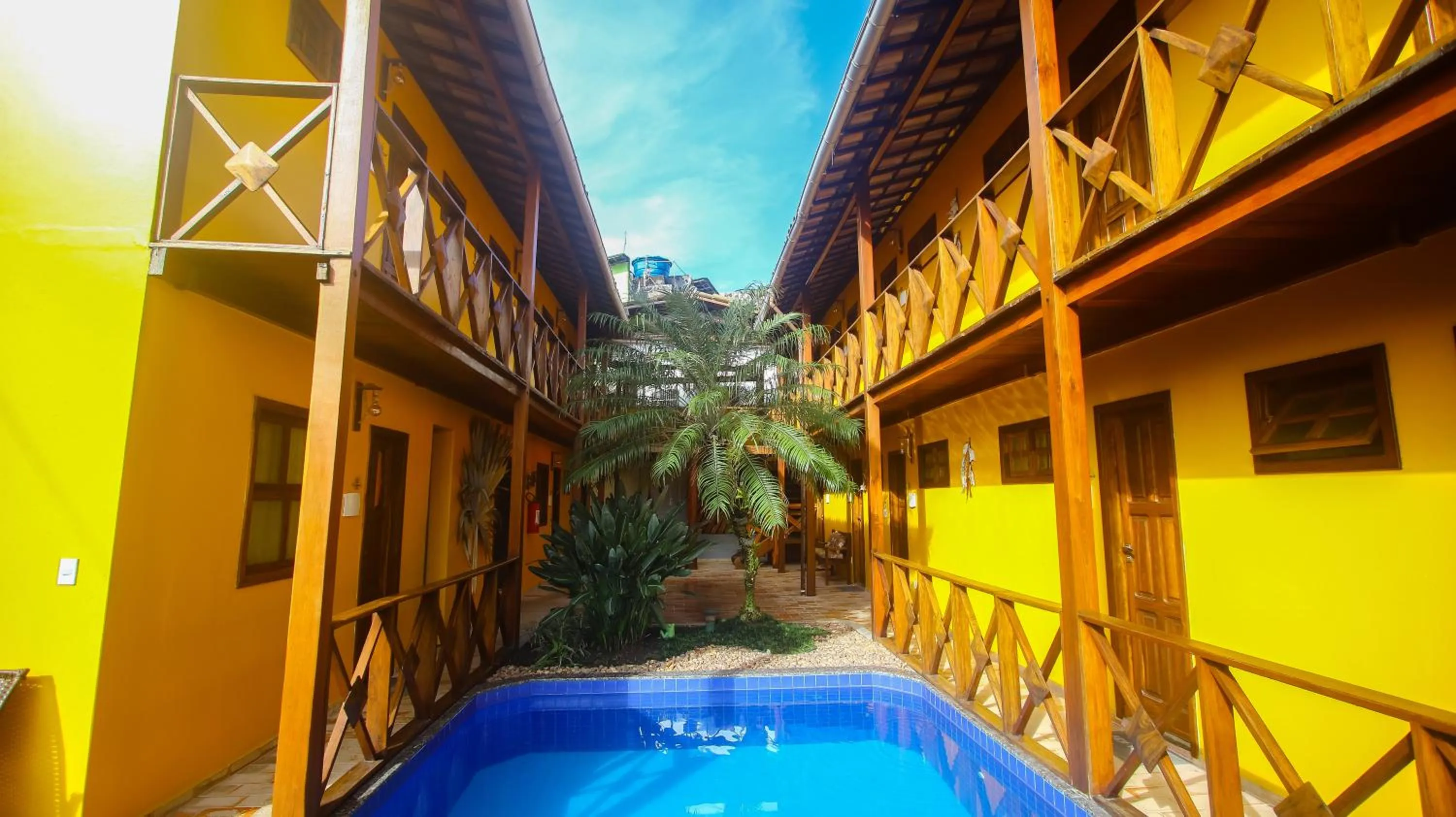 Pool view in Pousada Pérola Do Morro