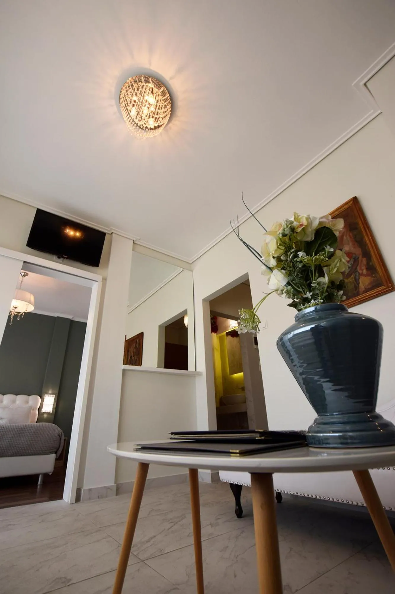 Seating area in John's Hotel