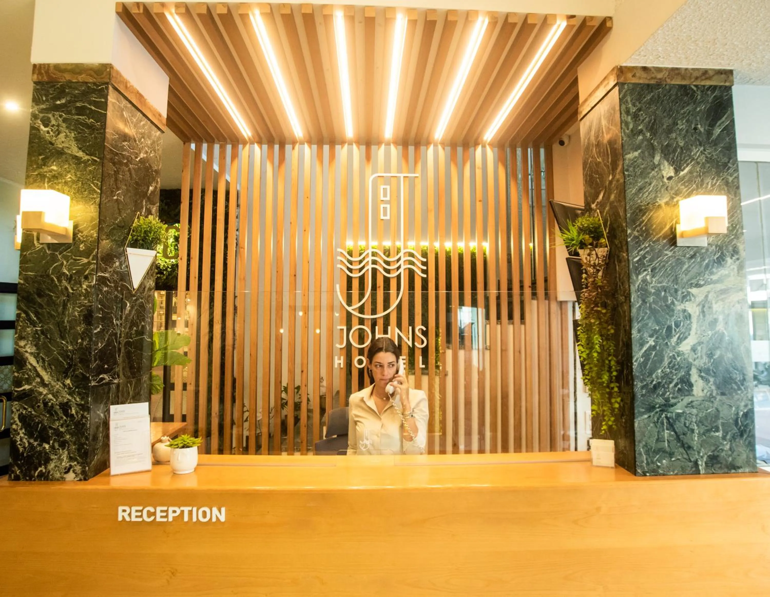Lobby or reception in John's Hotel