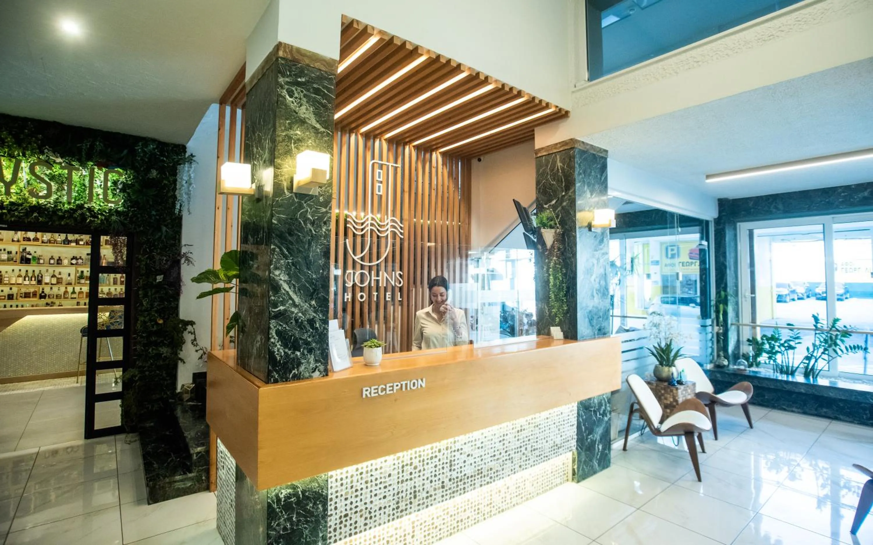 Lobby or reception in John's Hotel