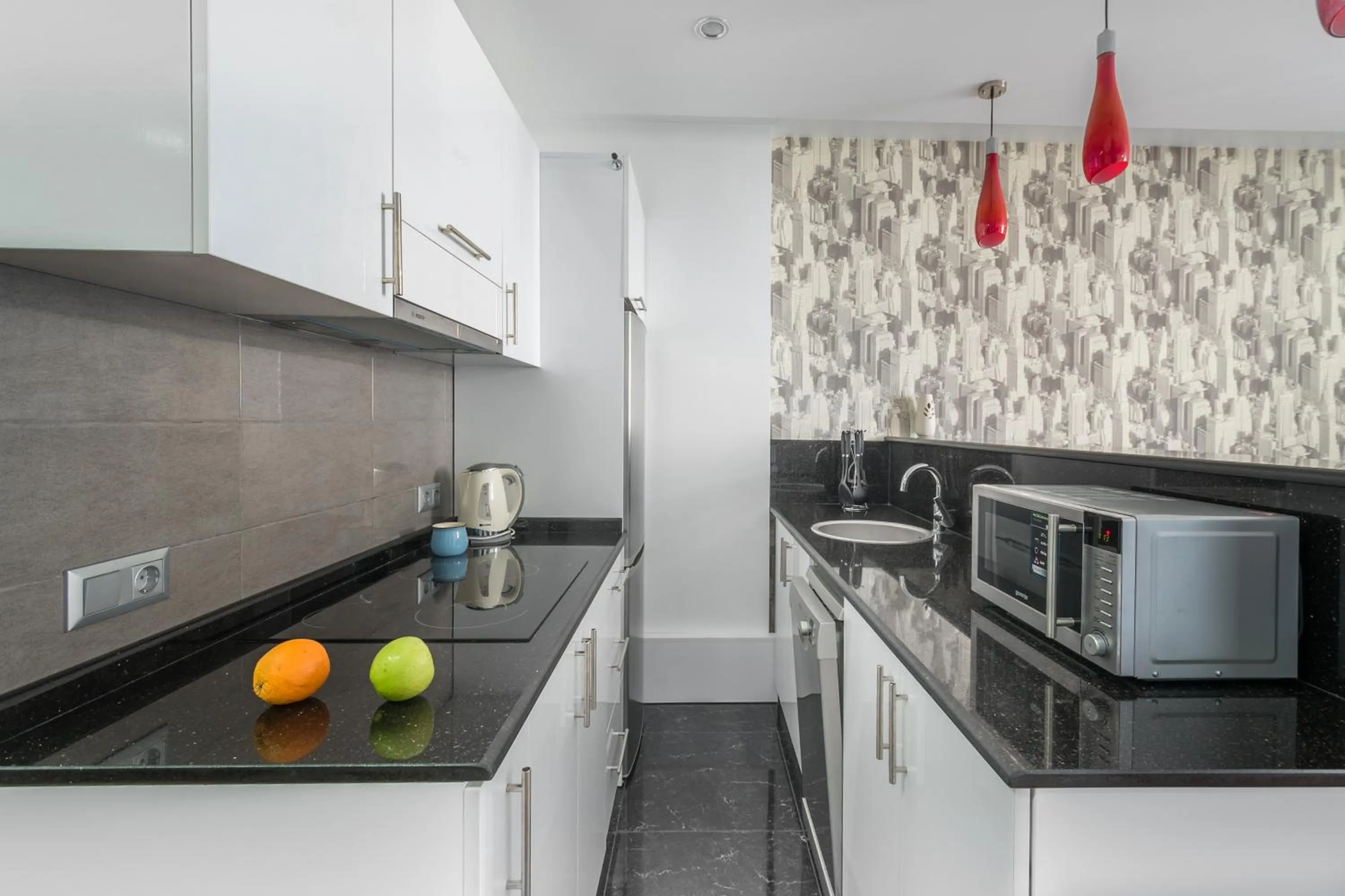 Kitchen or kitchenette in Orbi Sea Towers Hotel Official