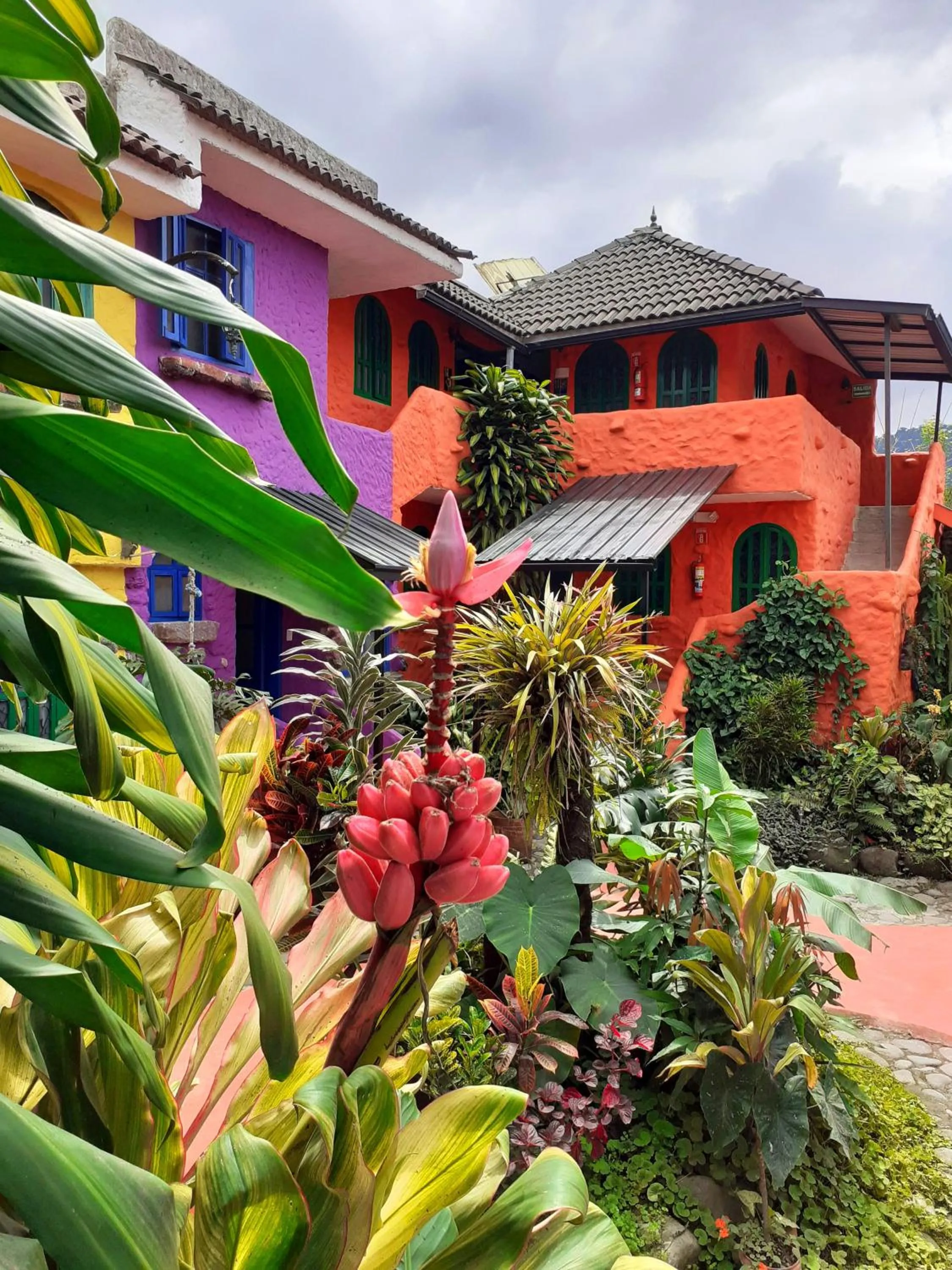 Property building in CasKaffeSu Hotel and Restaurant Mindo