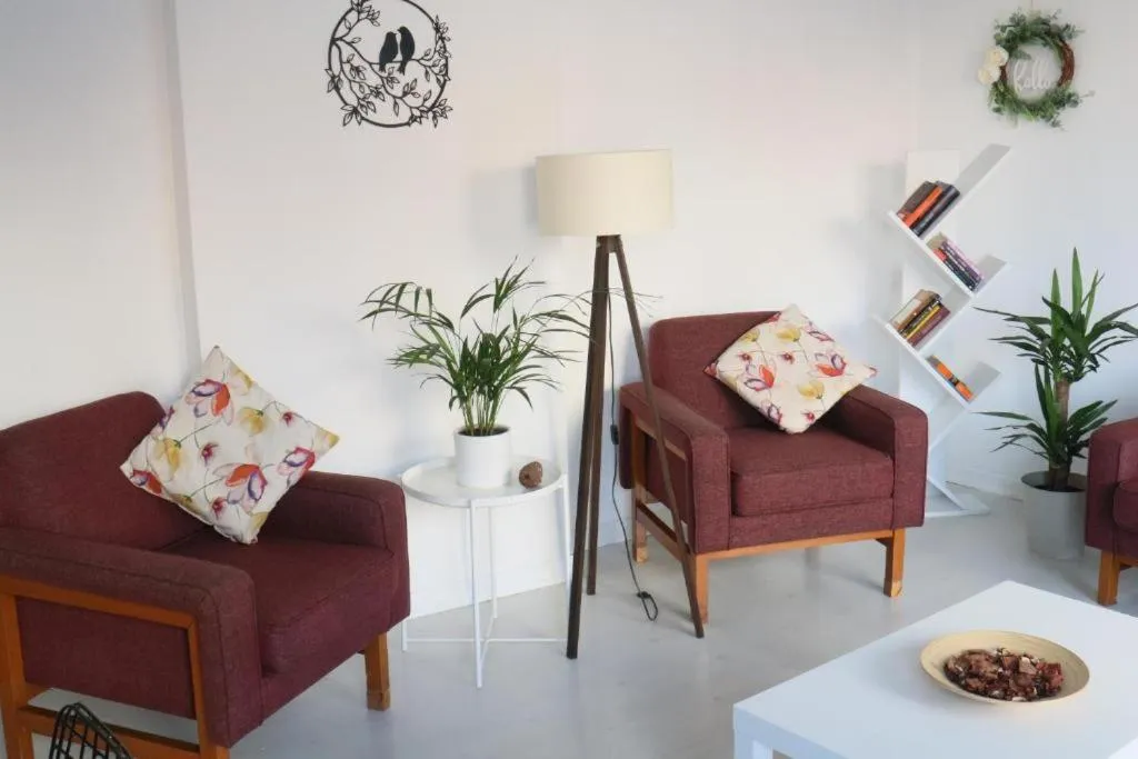 Seating area in Levanten Hostel