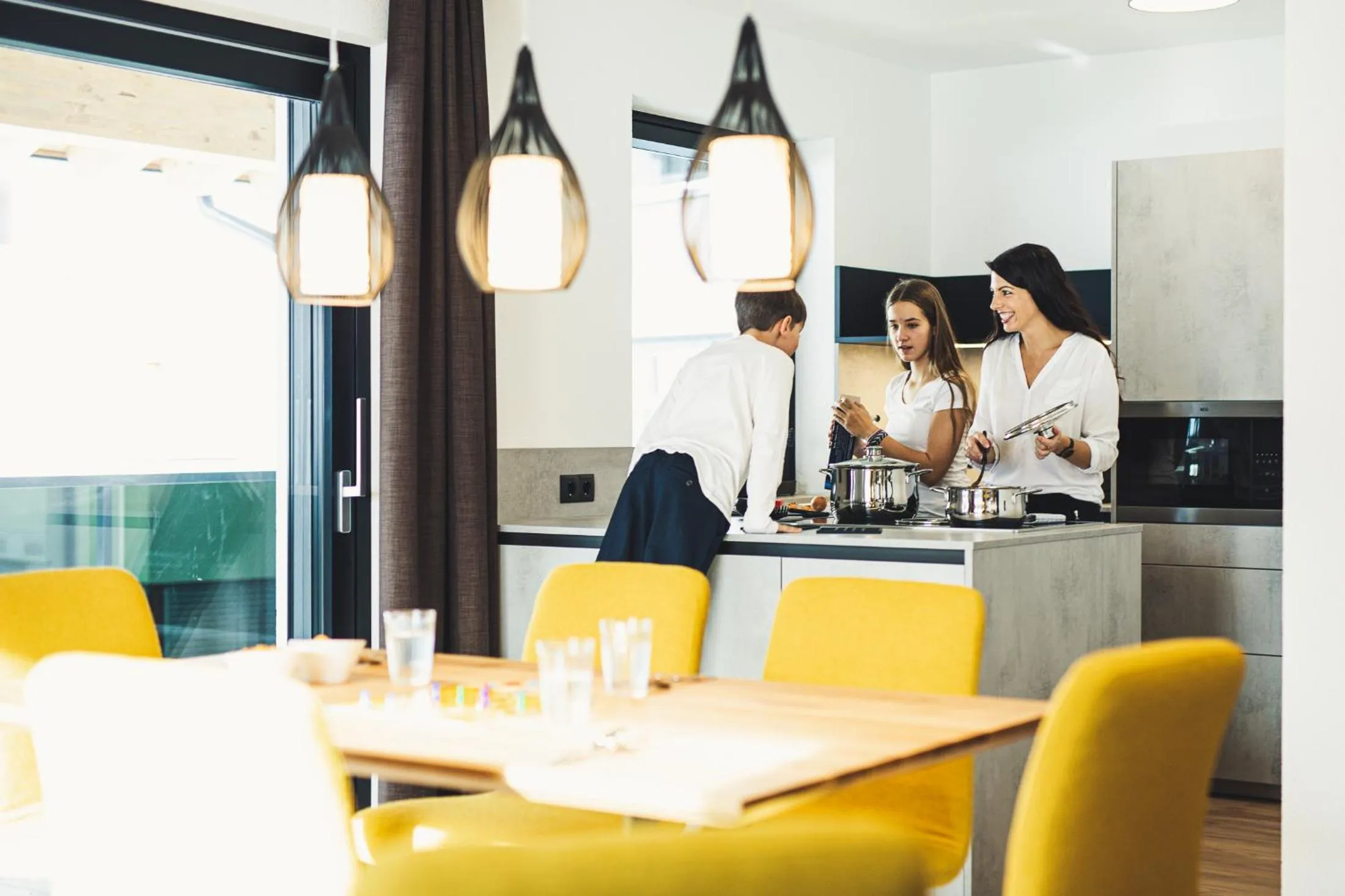 Kitchen or kitchenette in Austria Aparthotel