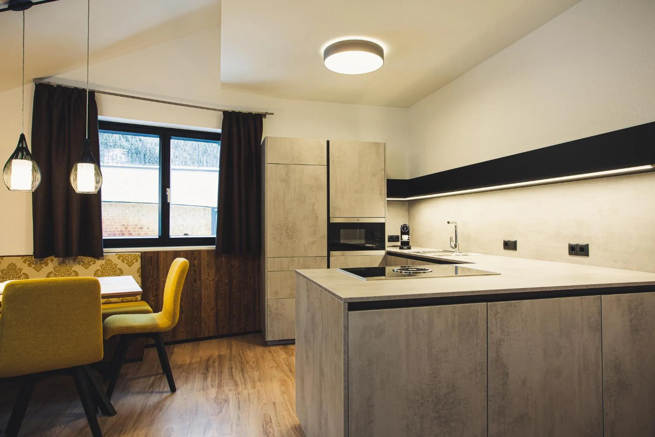 Kitchen or kitchenette in Austria Aparthotel