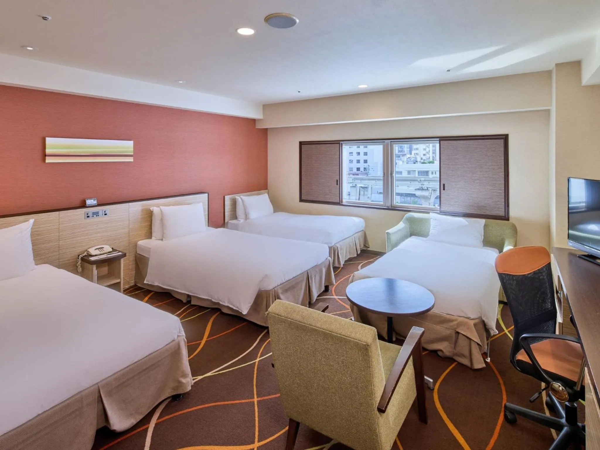 Bed in Okinawa NaHaNa Hotel & Spa