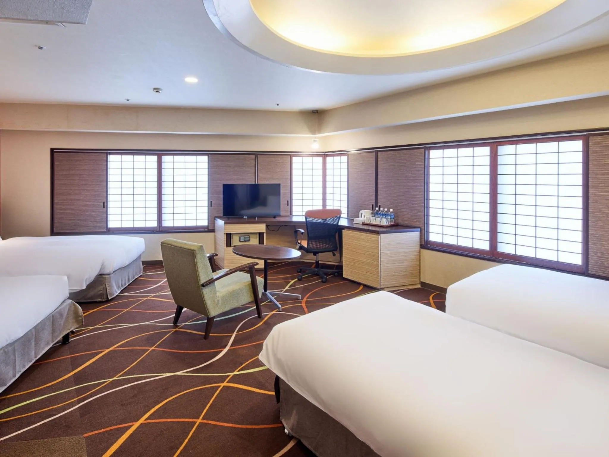 Bed in Okinawa NaHaNa Hotel & Spa