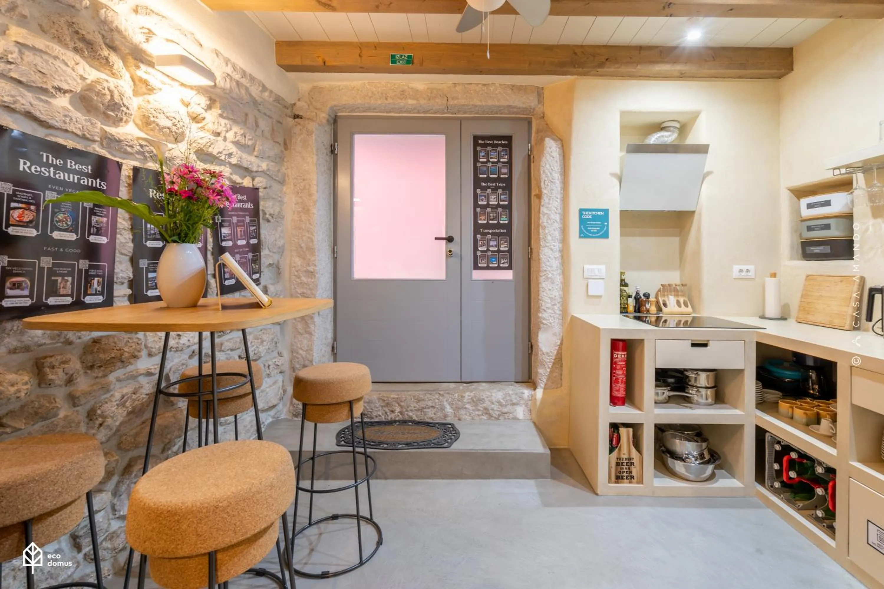Kitchen or kitchenette in Casa Amando Eco Boutique House
