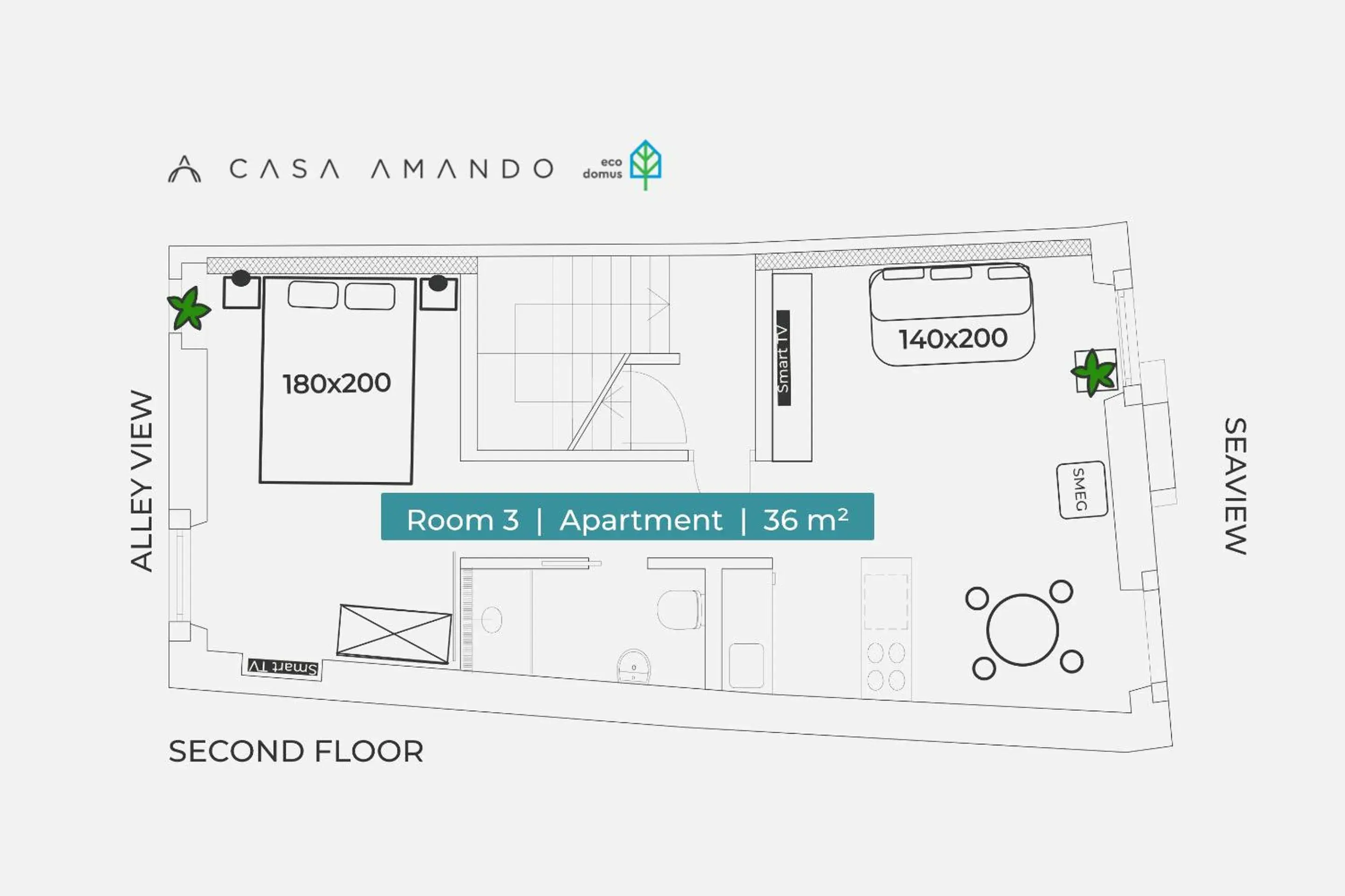 Apartment with Sea View in Casa Amando Eco Boutique House Apartment with Sea View in Casa Amando Eco Boutique House