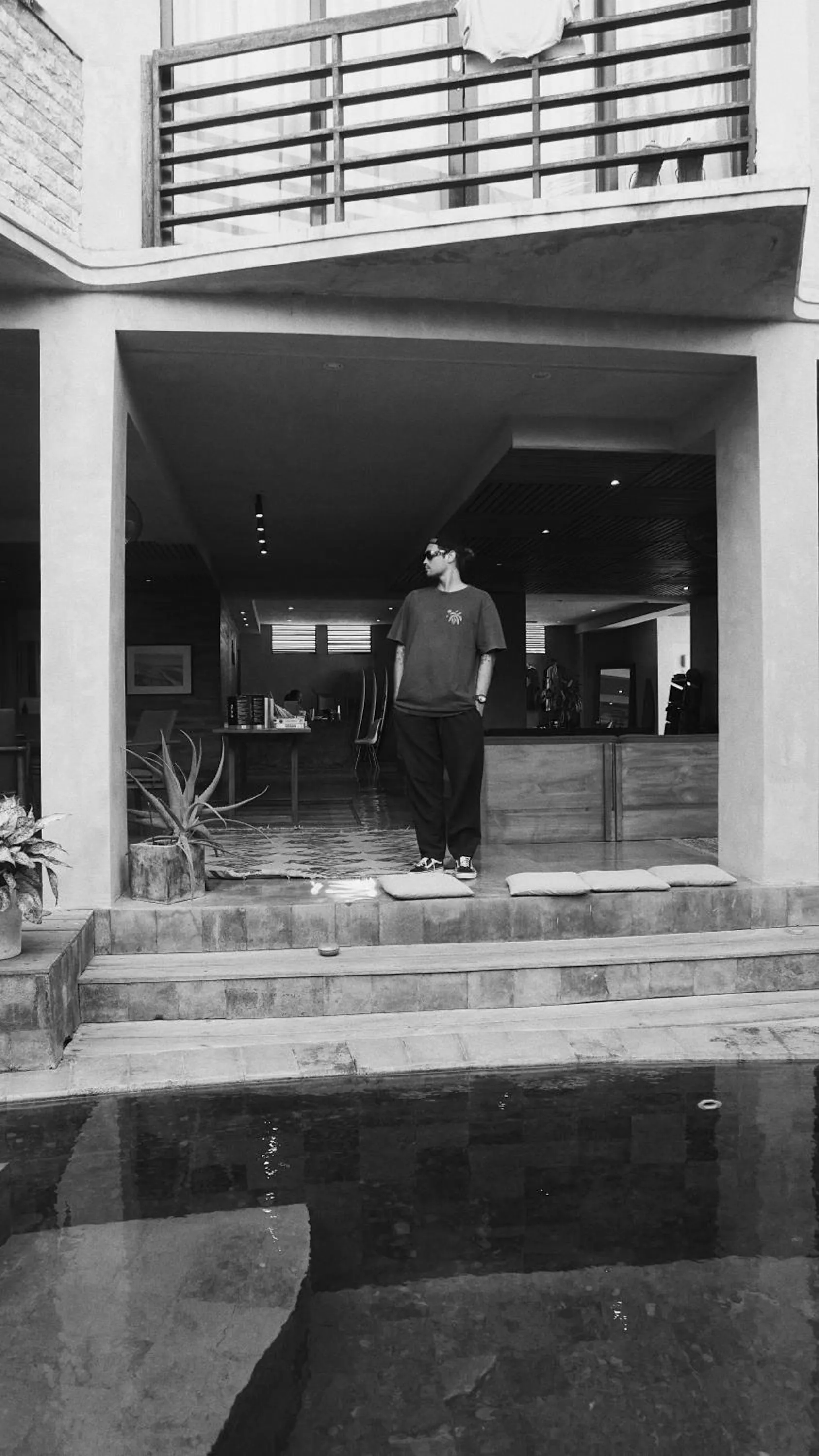 People in Surf Motel