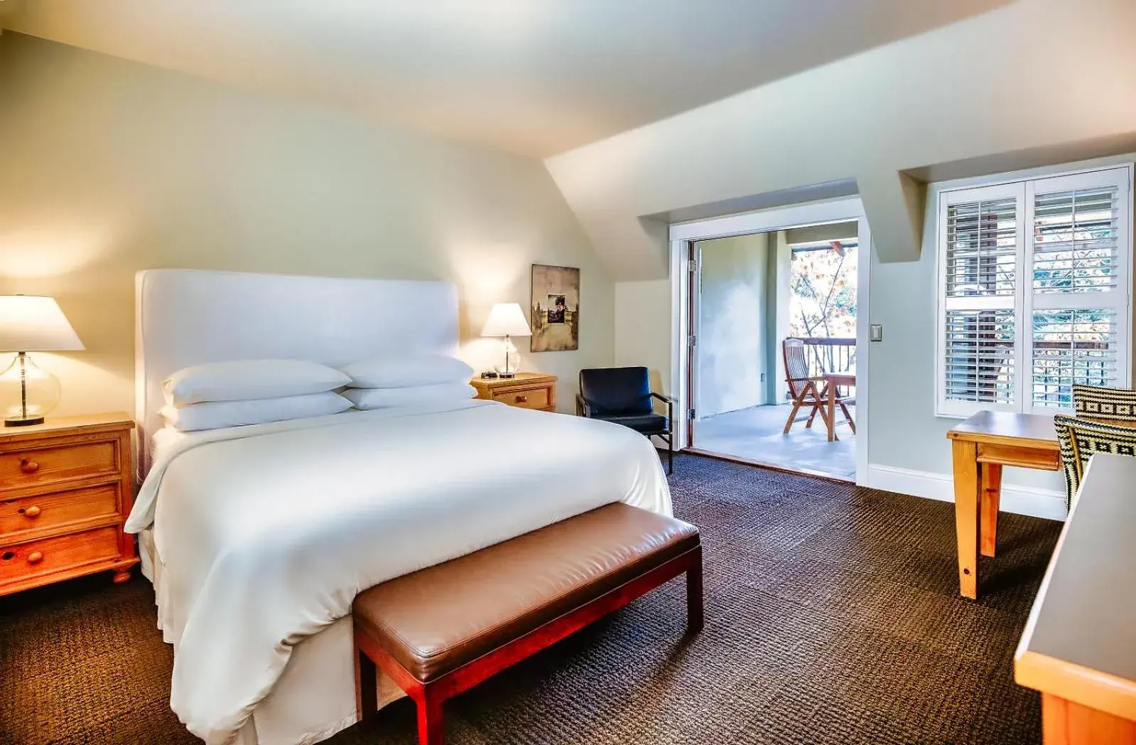 Balcony/Terrace, Bed in Appellation Lodi - Wine & Roses Resort and Spa Balcony/Terrace, Bed in Appellation Lodi - Wine & Roses Resort and Spa