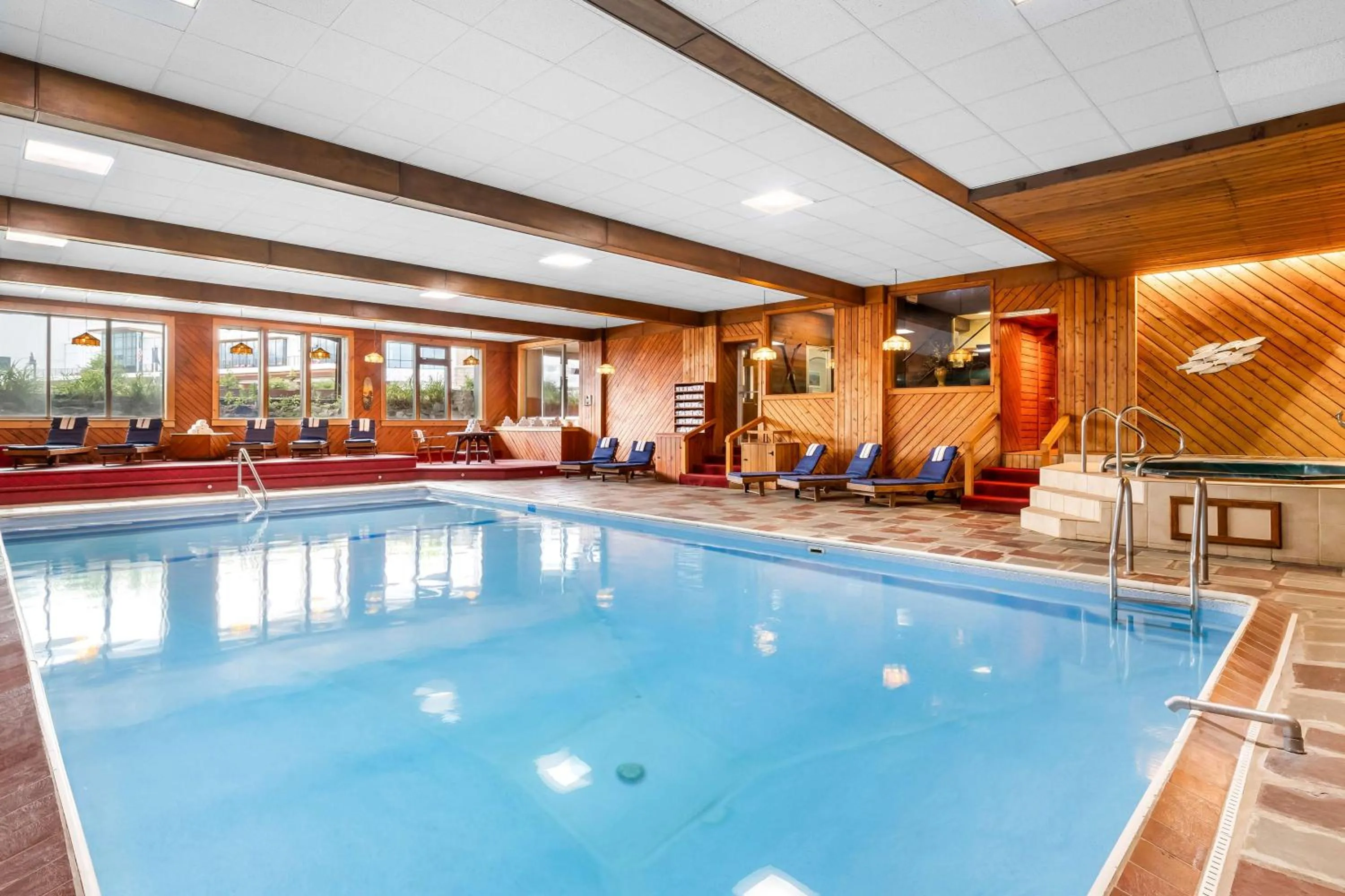 Pool view in Best Western Adirondack Inn