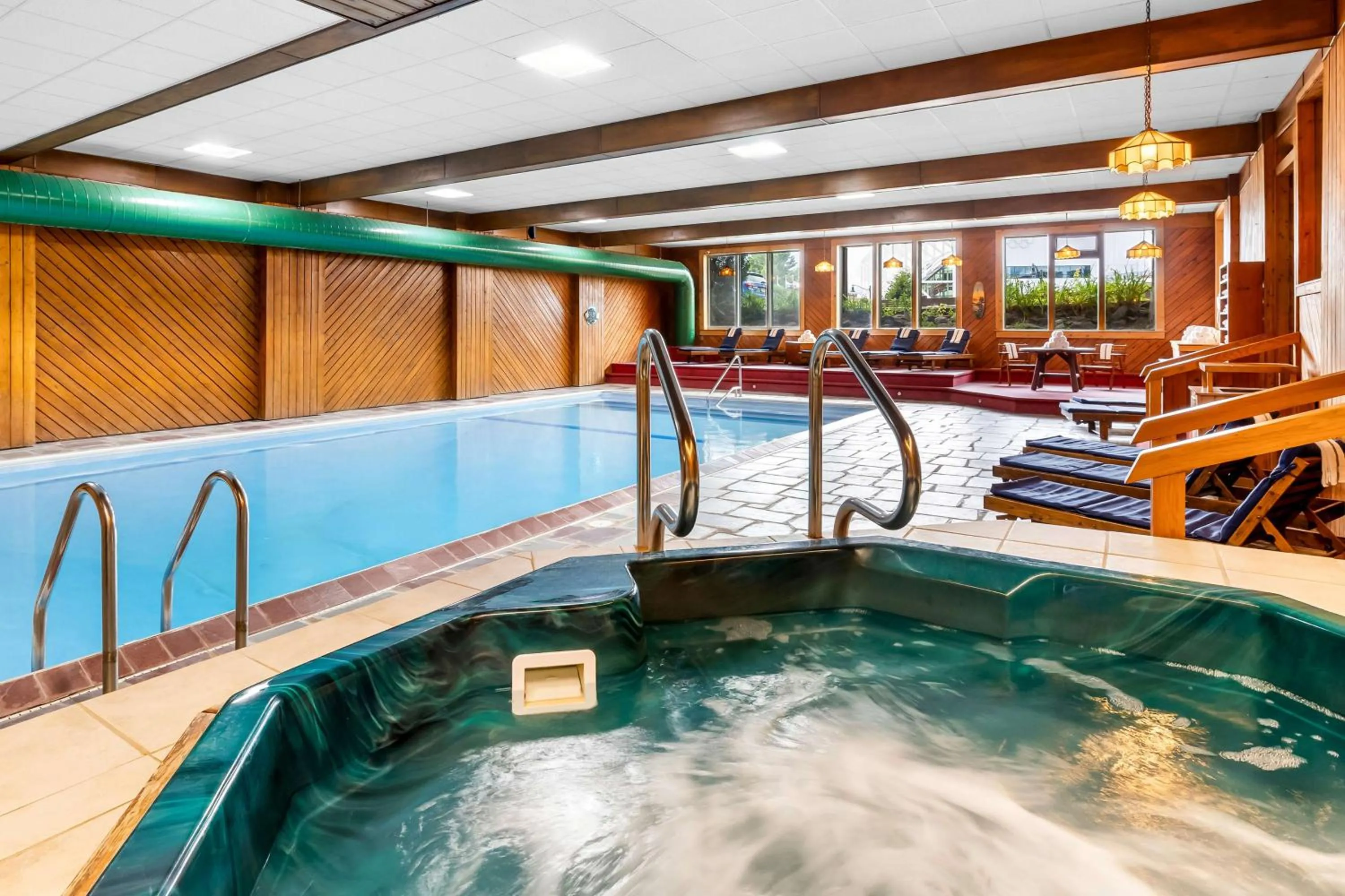 Pool view in Best Western Adirondack Inn