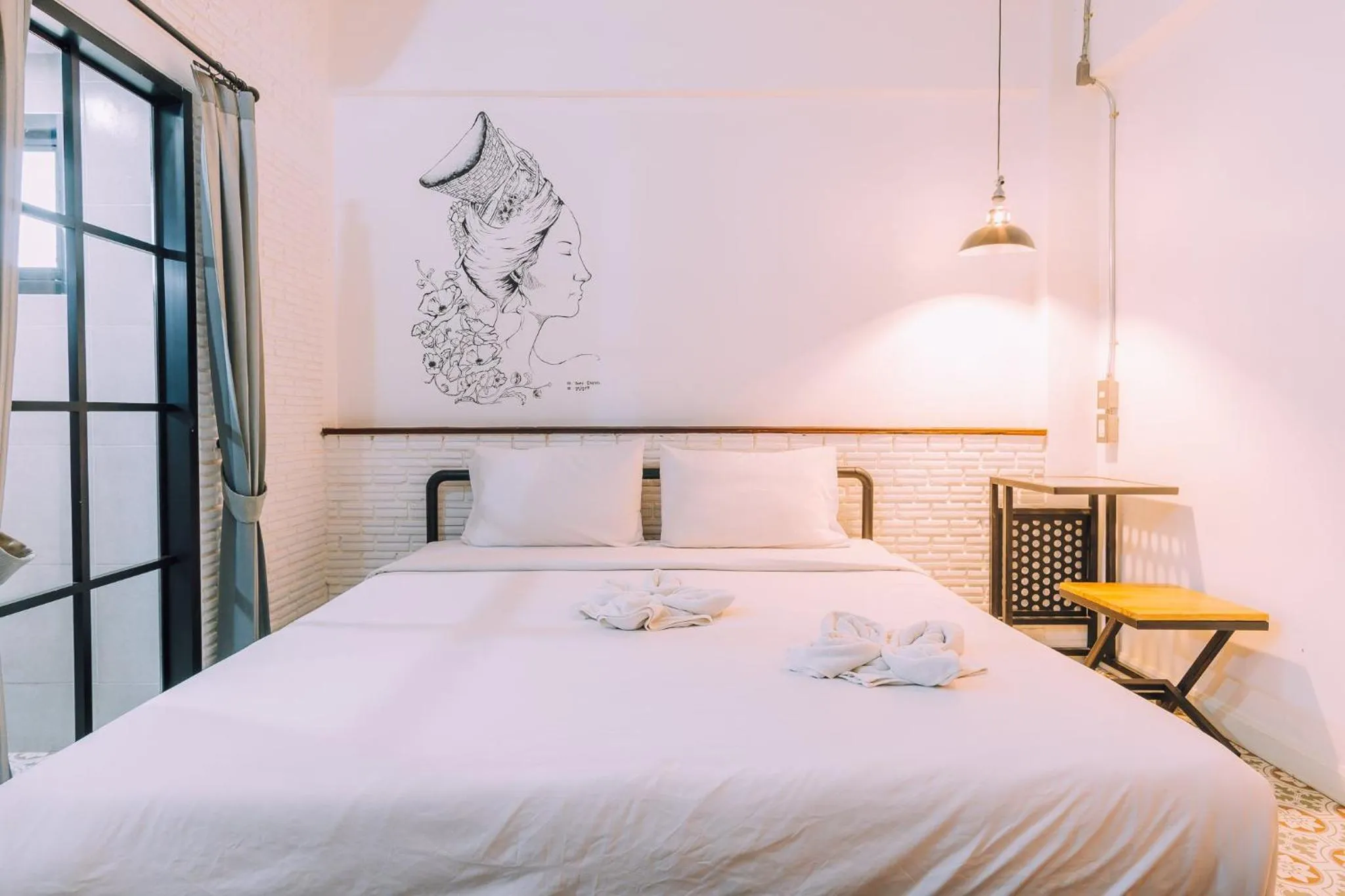 Bed in V1 Room Hotel