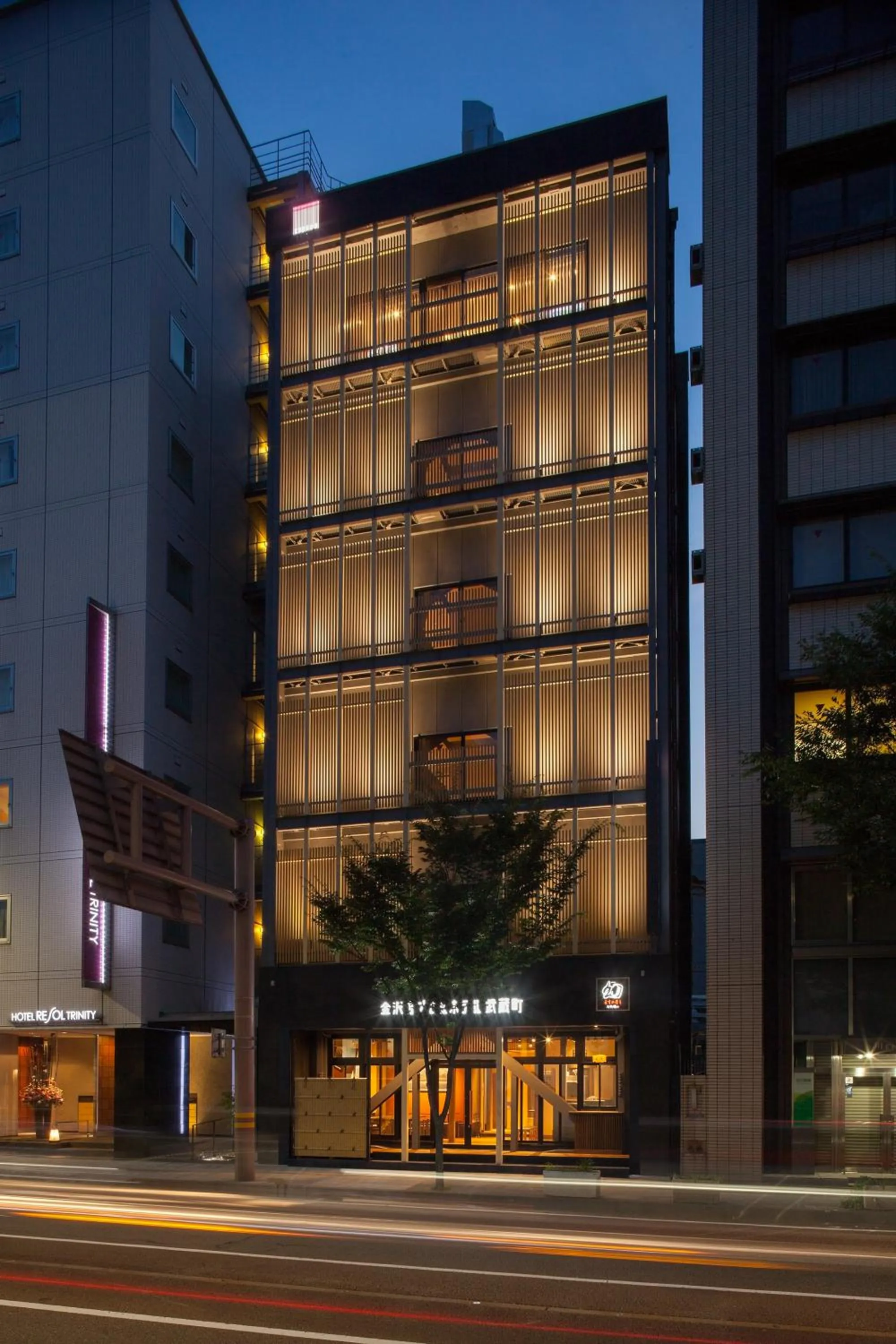 Property building in Kanazawa Capsule Hotel Musashimachi