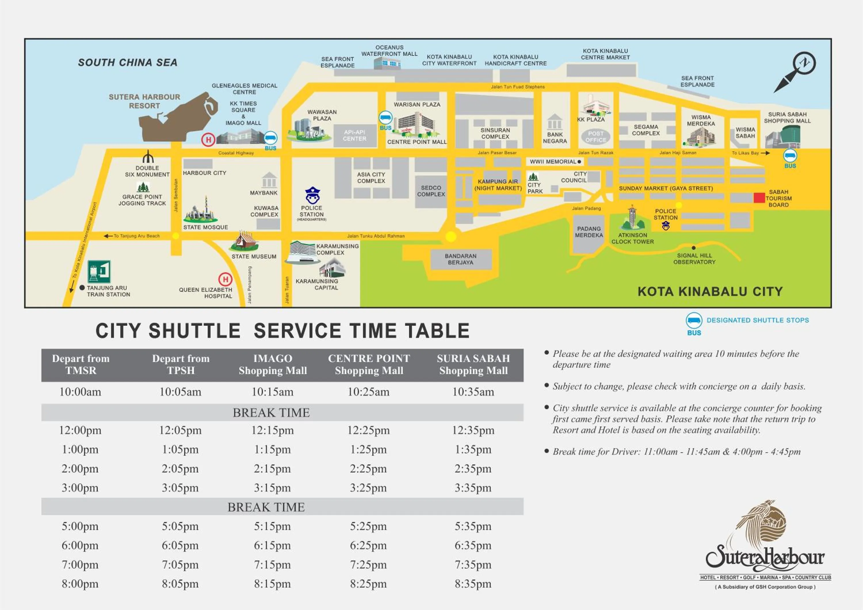 shuttle in The Pacific Sutera Hotel