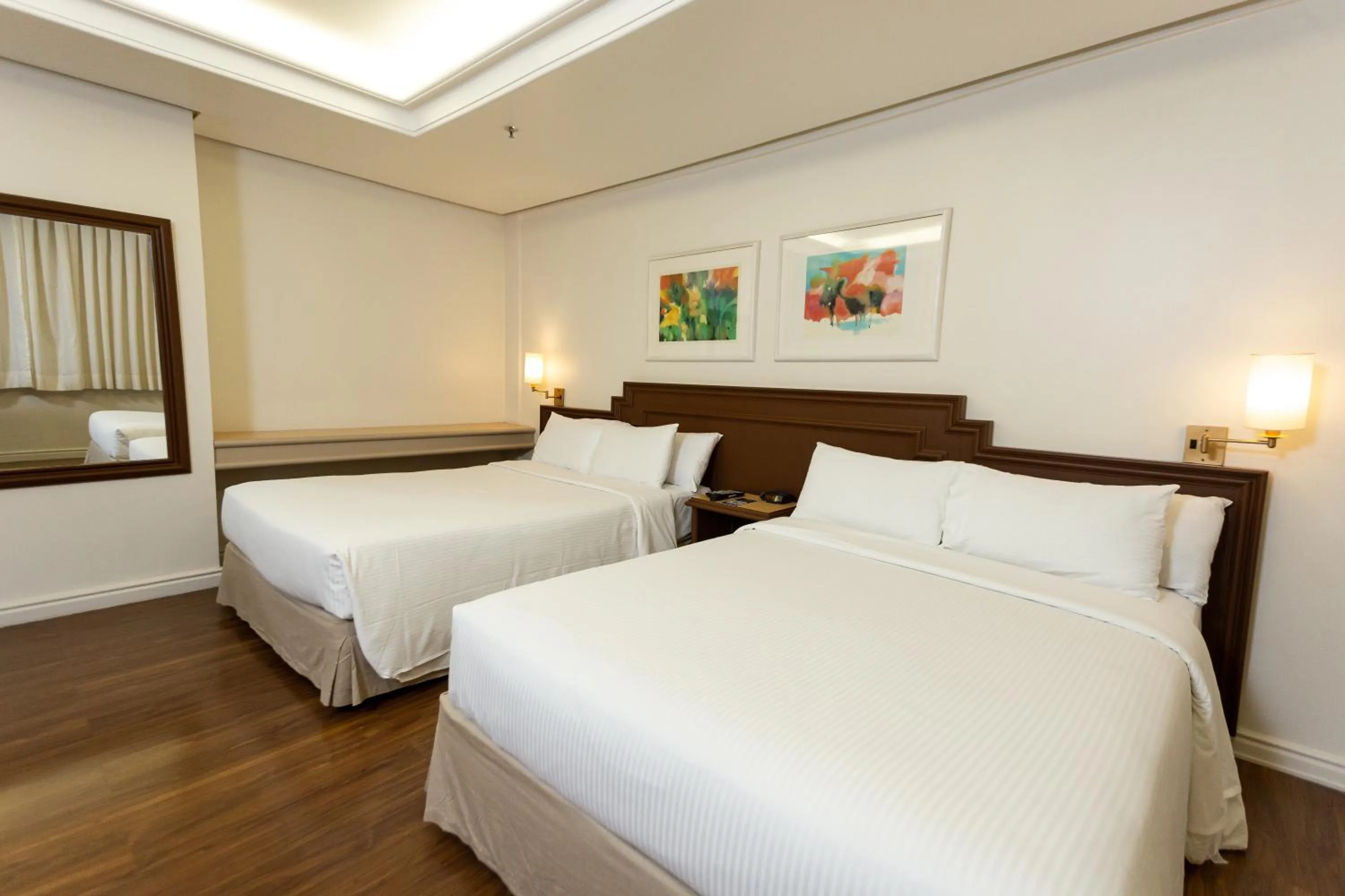 Bedroom, Bed in Master Porto Alegre Hotel - Av Carlos Gomes, Próximo ao Consulado Americano