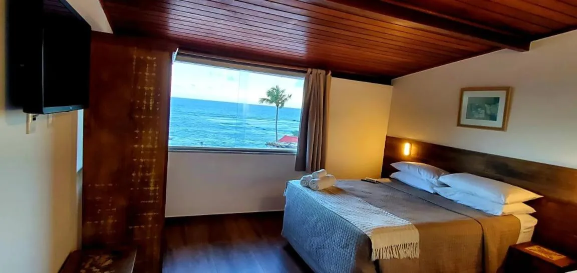 Bed in Pousada Ilha da Saudade