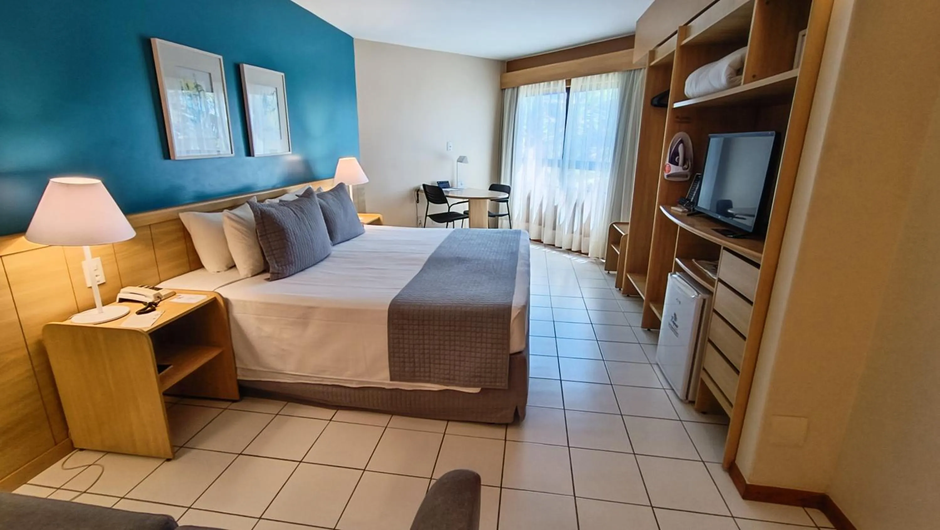Bathroom, Bed in Reymar Hotel Maceió