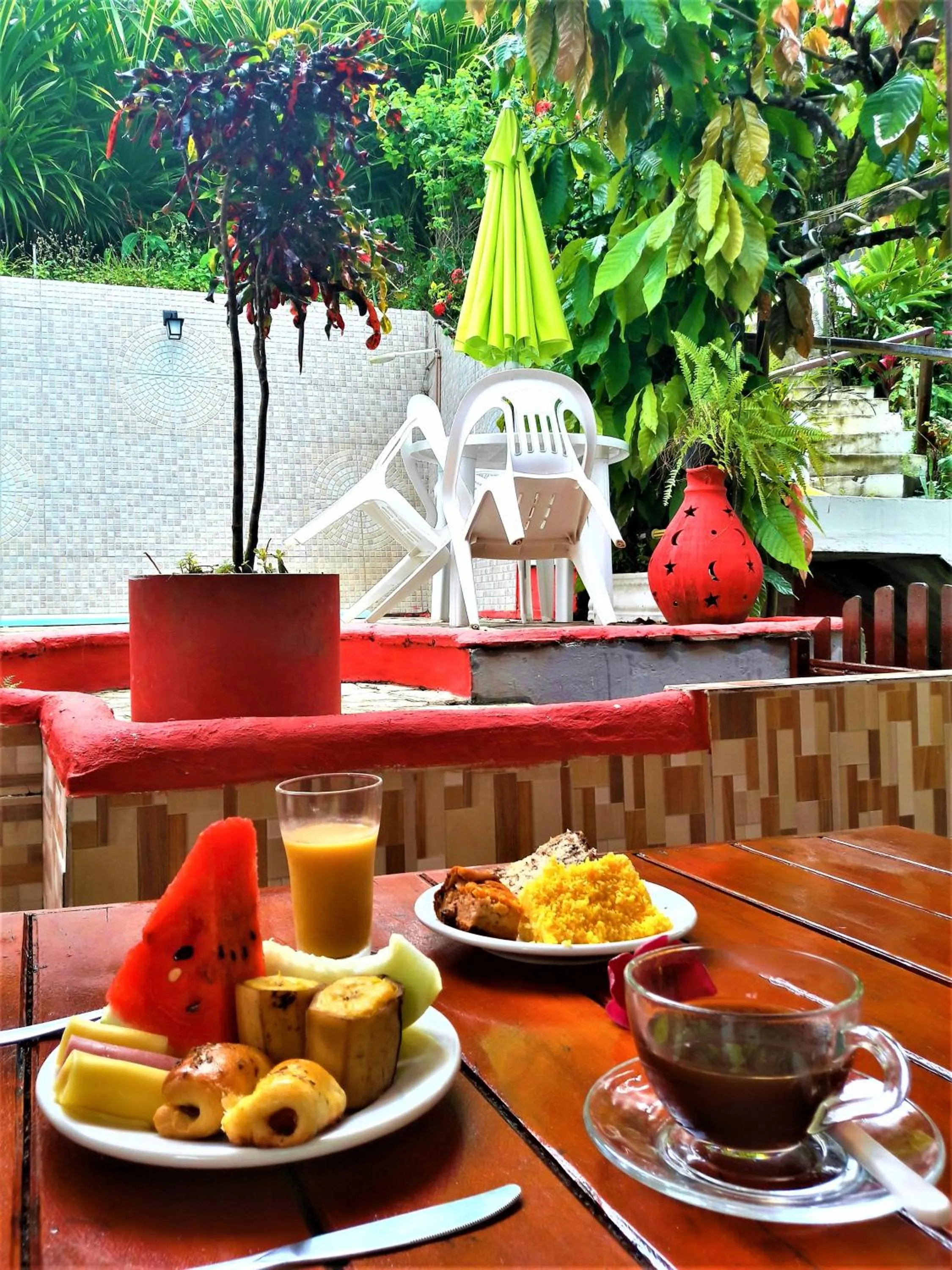 Pool view in Pousada Vila do Sossego