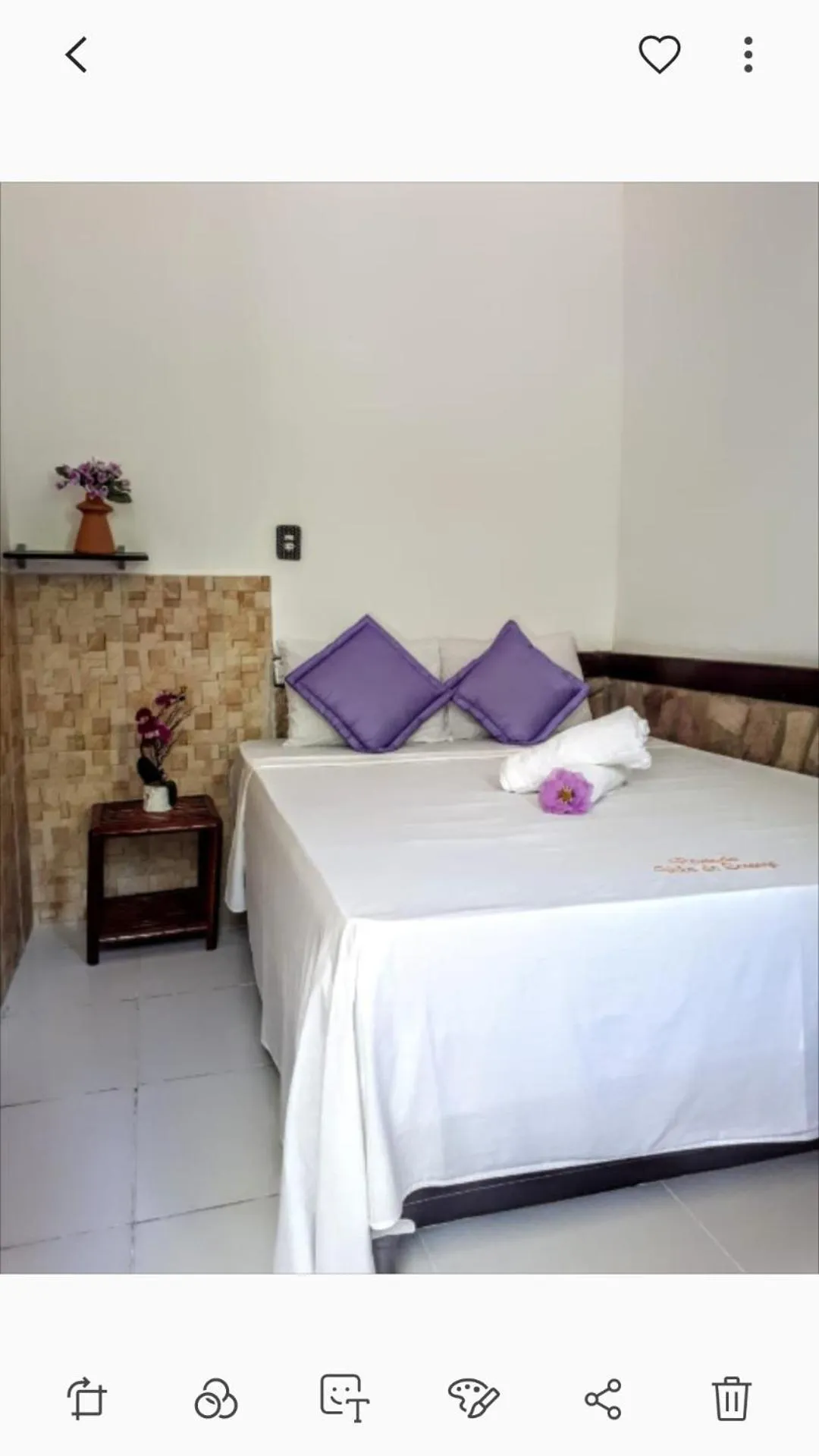 Bed in Pousada Vila do Sossego