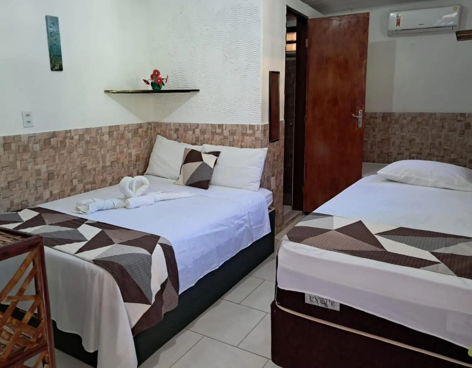 Bed in Pousada Vila do Sossego