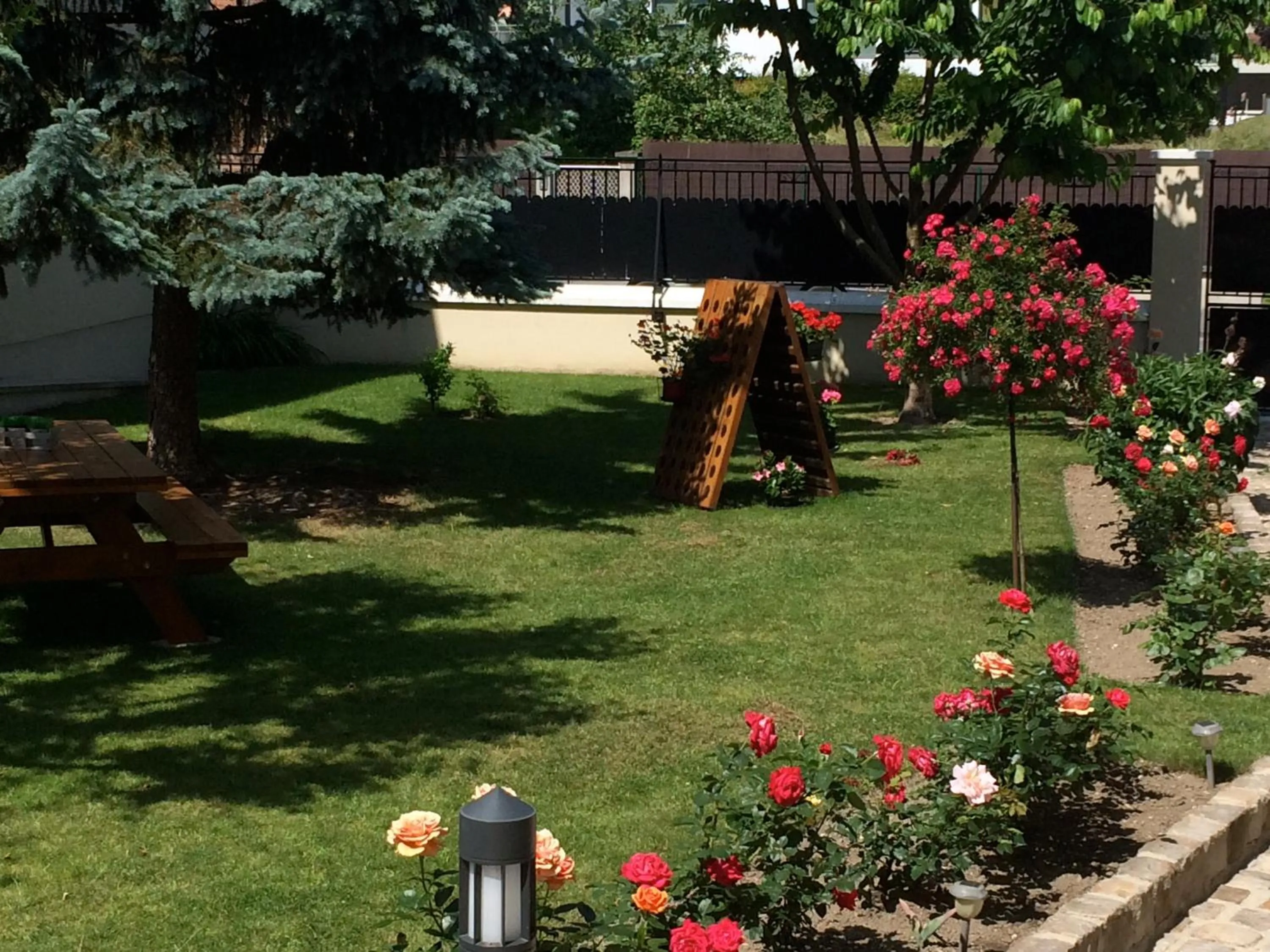 Garden view in Chez Camille