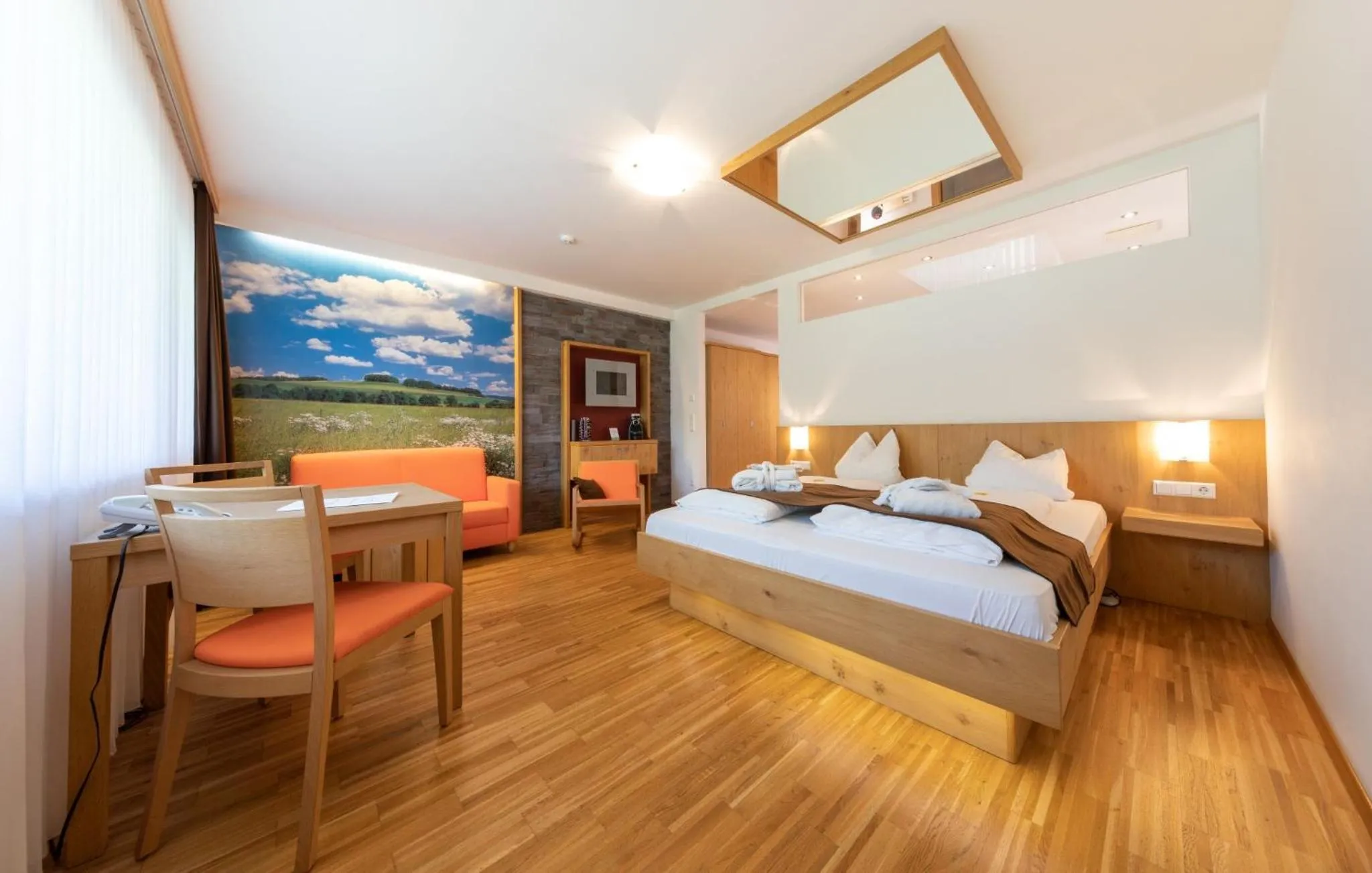 Photo of the whole room, Bed in Almfrieden Hotel & Romantikchalet
