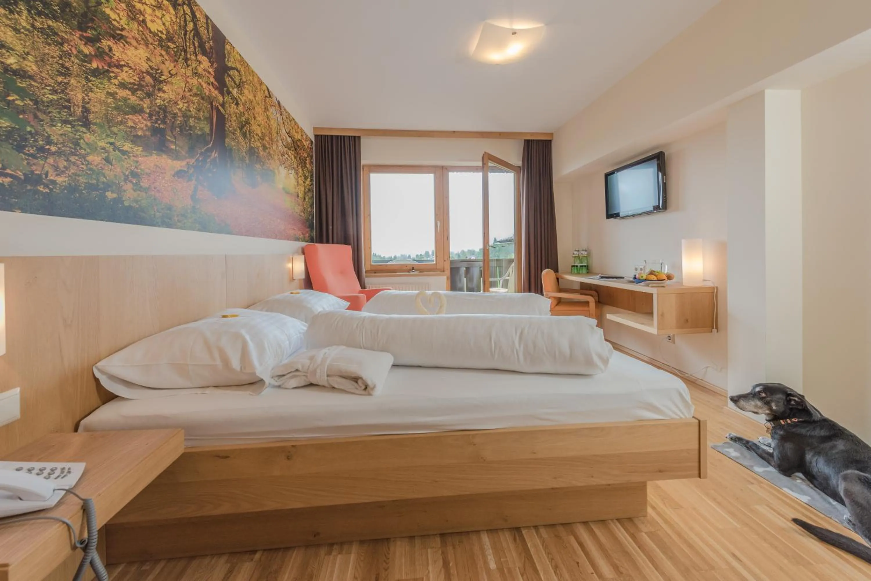 Photo of the whole room, Bed in Almfrieden Hotel & Romantikchalet