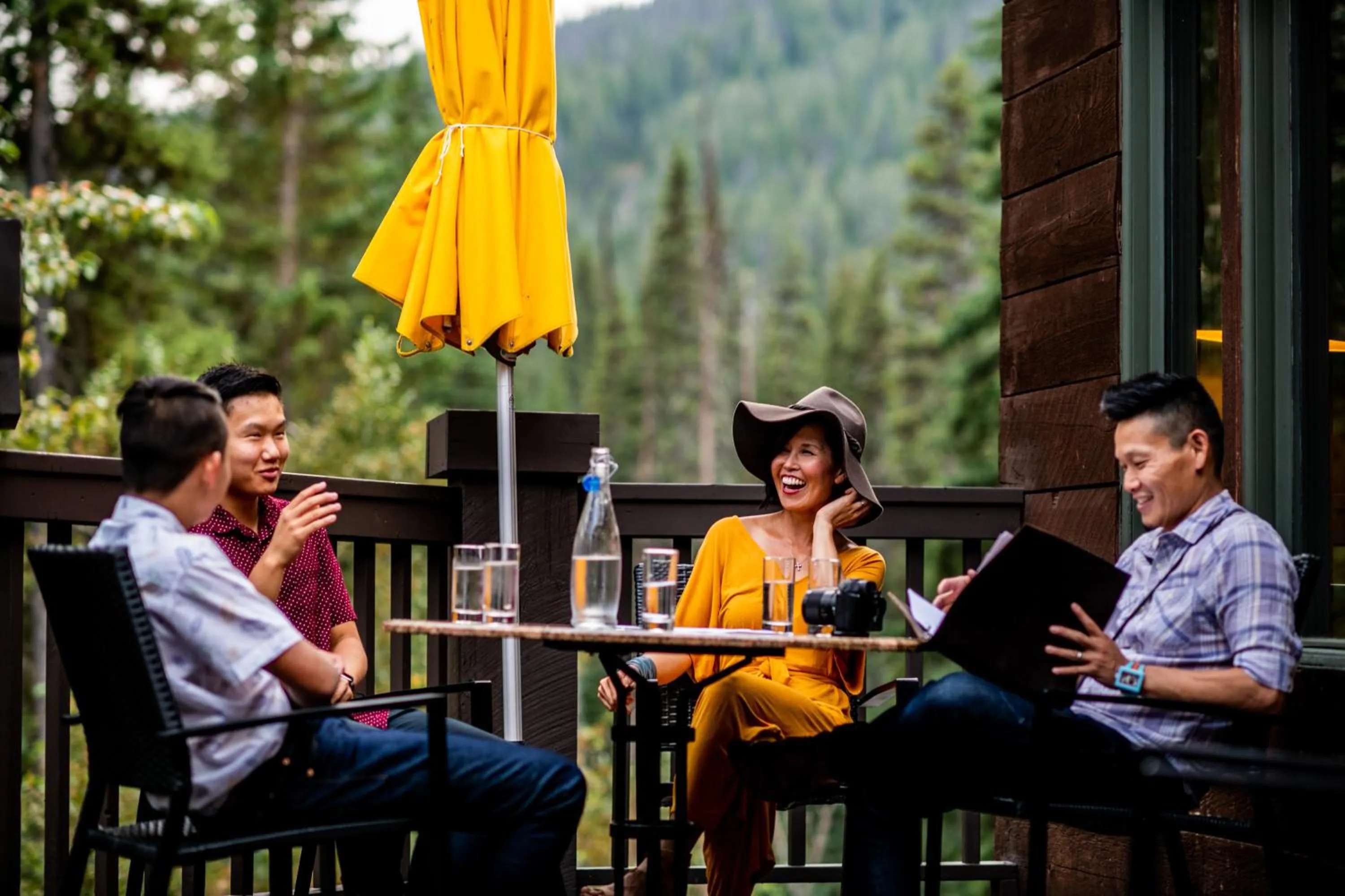 Patio in Emerald Lake Lodge