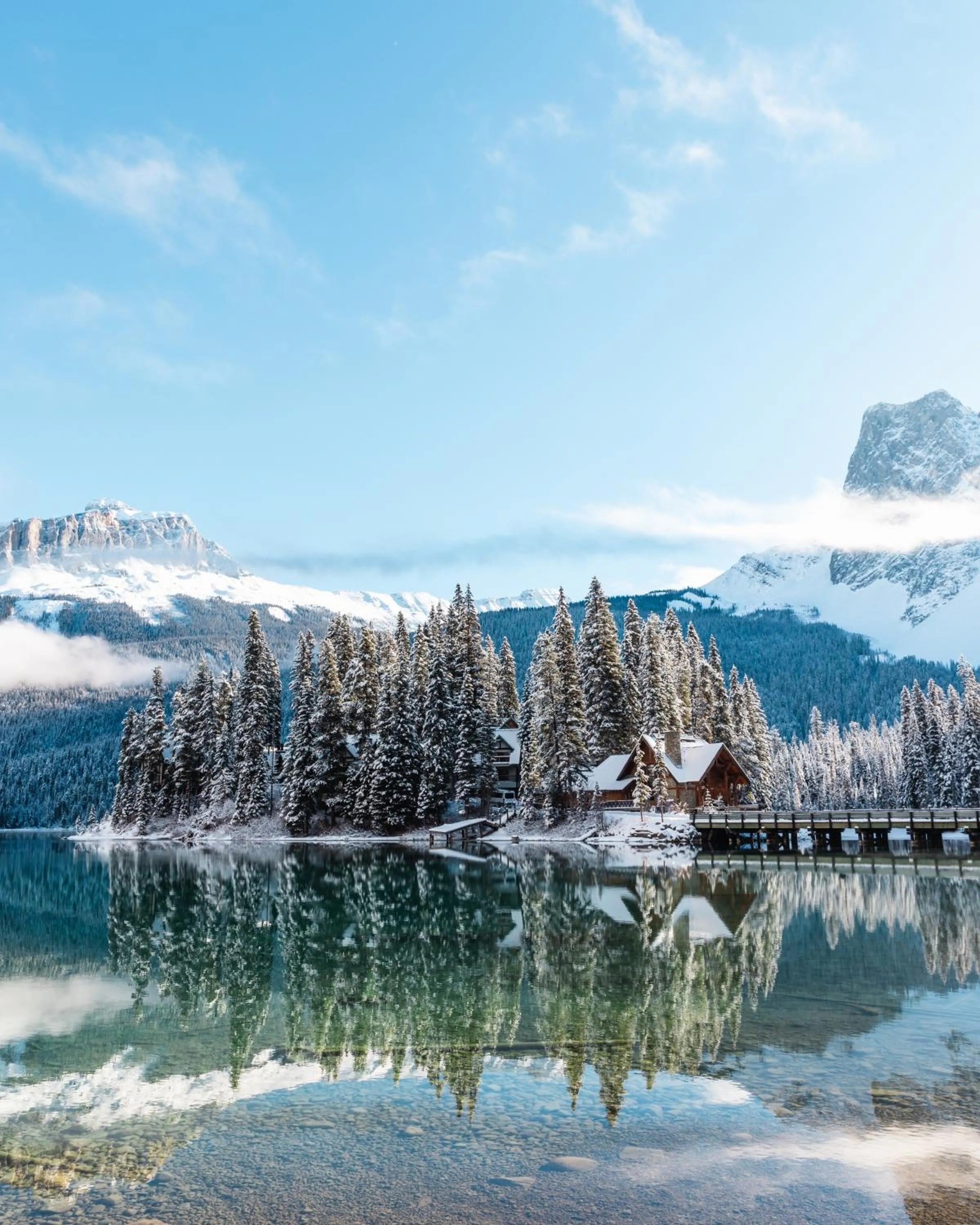 Property building in Emerald Lake Lodge