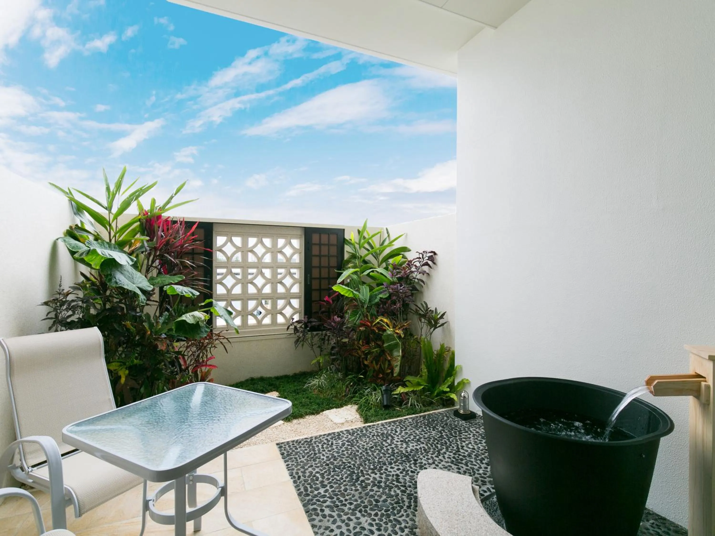 Garden view in Sheraton Okinawa Sunmarina Resort