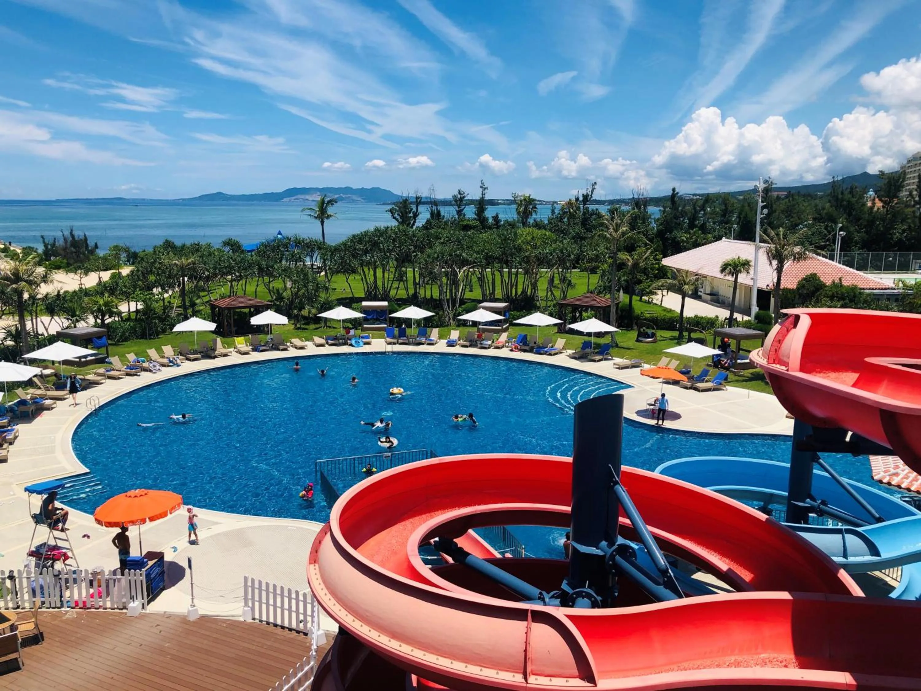 Aqua park in Sheraton Okinawa Sunmarina Resort