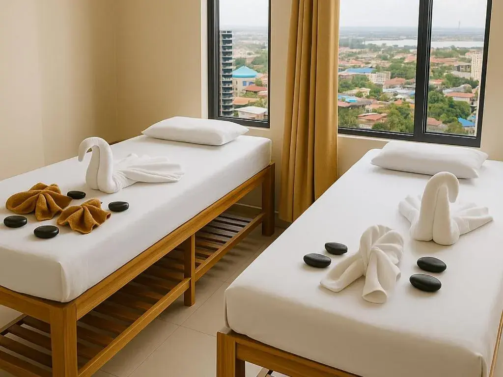 Spa and wellness centre/facilities, Bed in Castle Peak Hotel Spa and wellness centre/facilities, Bed in Castle Peak Hotel