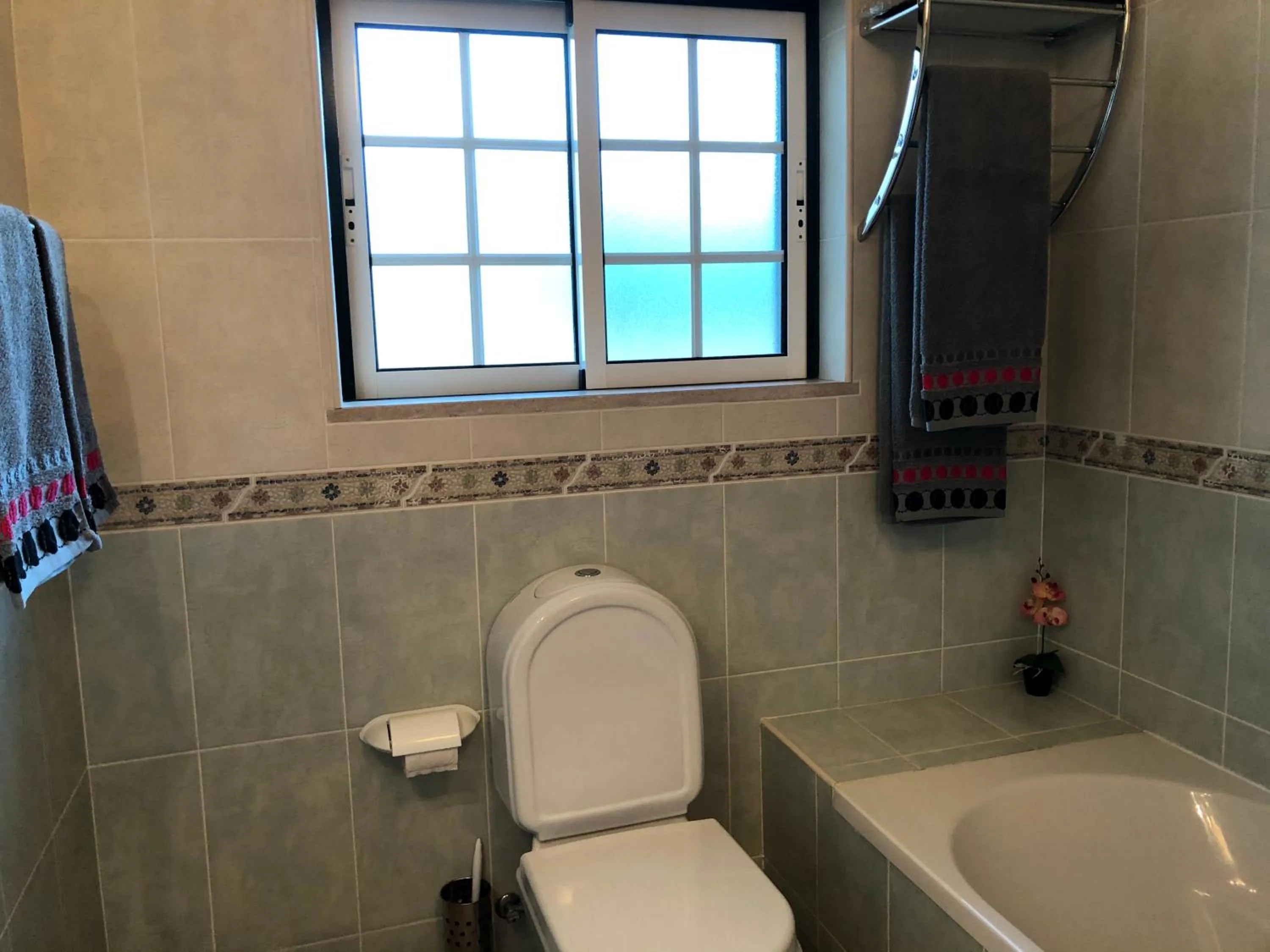 Bathroom in Villa vista mar e piscina