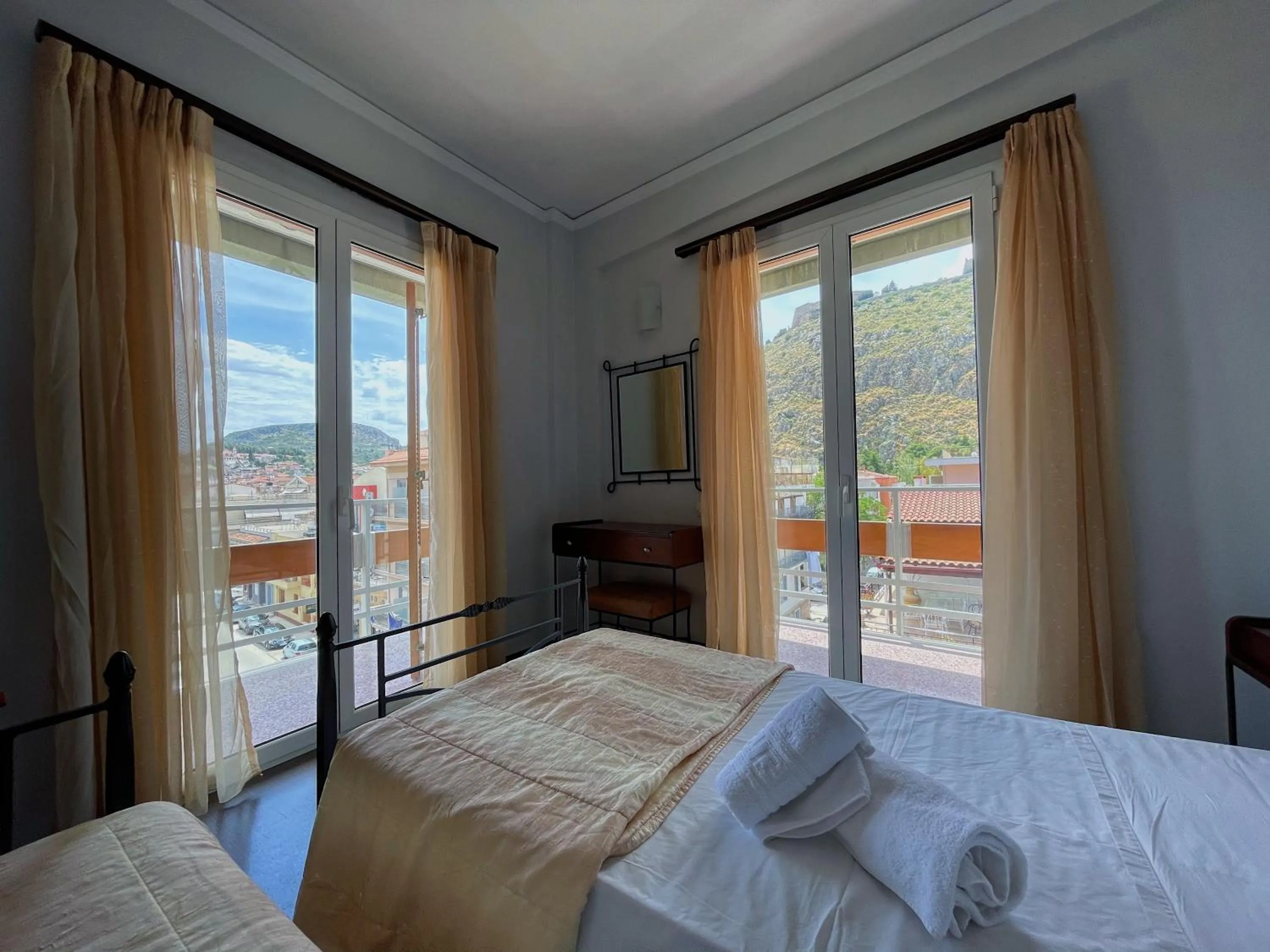 View (from property/room), Bed in Nafplia Hotel