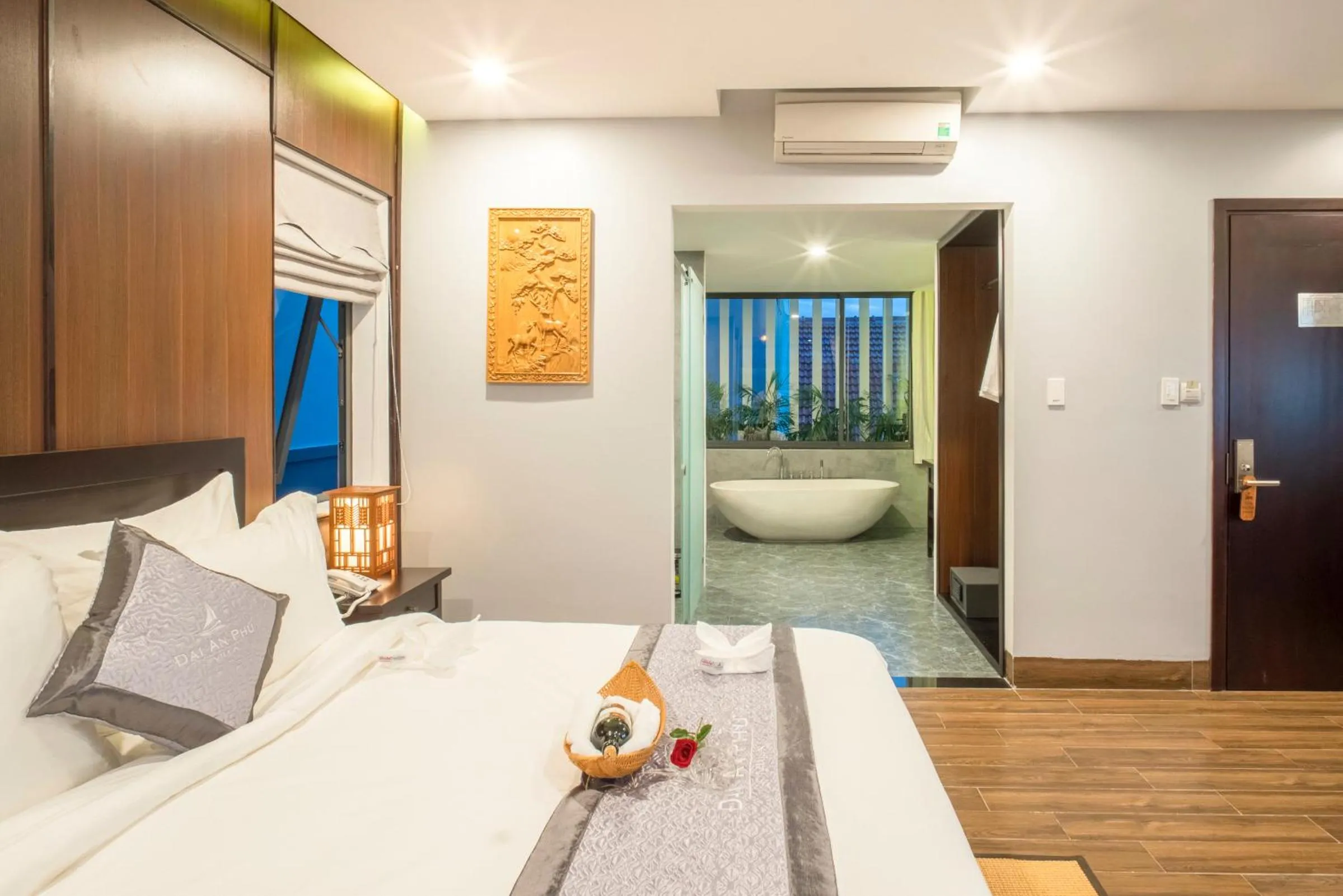 Bathroom, Bed in Dai An Phu Villa