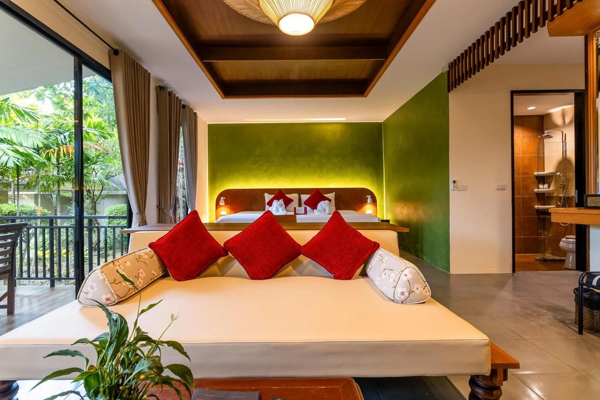 Bed in Anda Lanta Resort