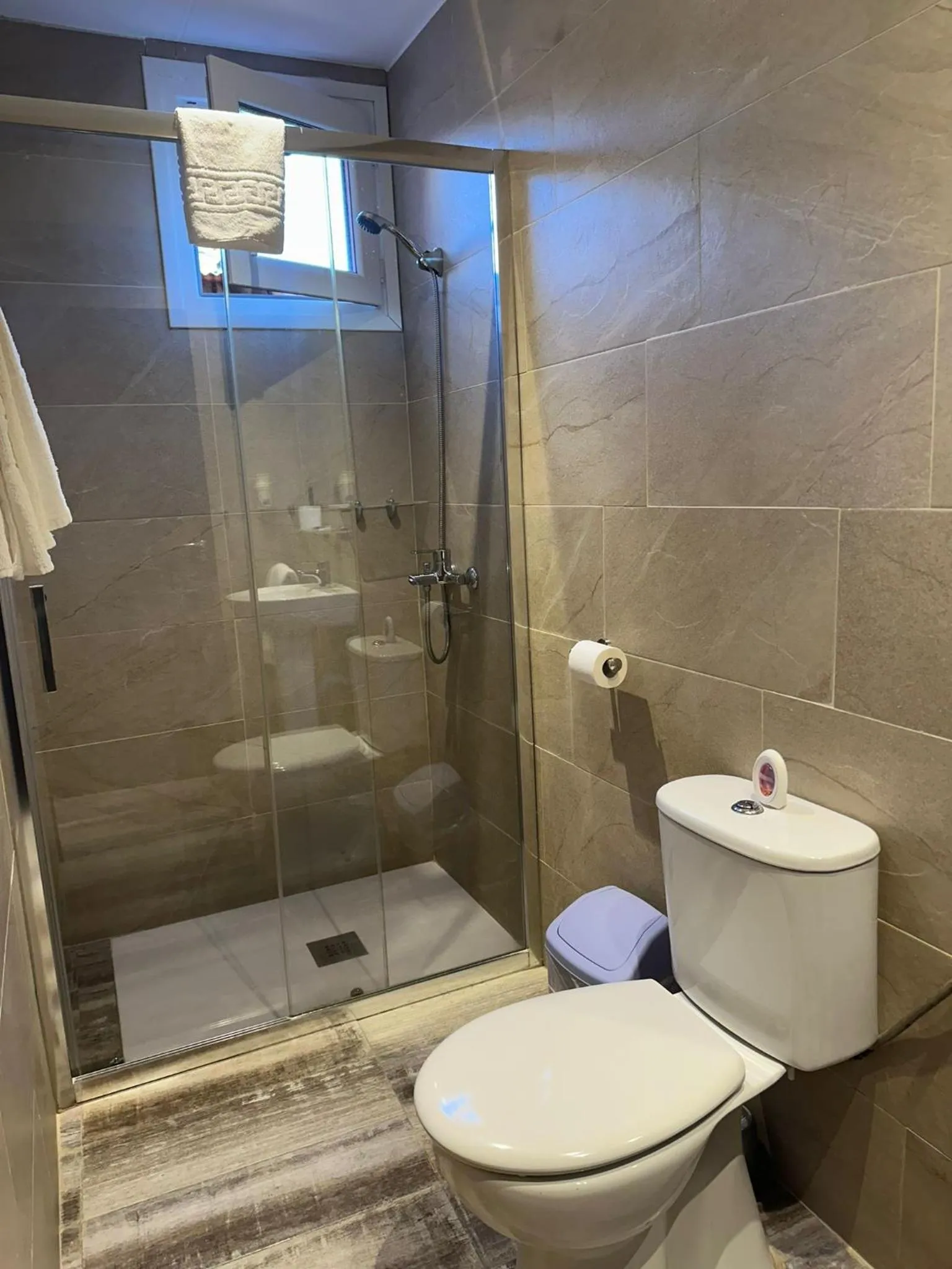 Bathroom in Hotel Alegret