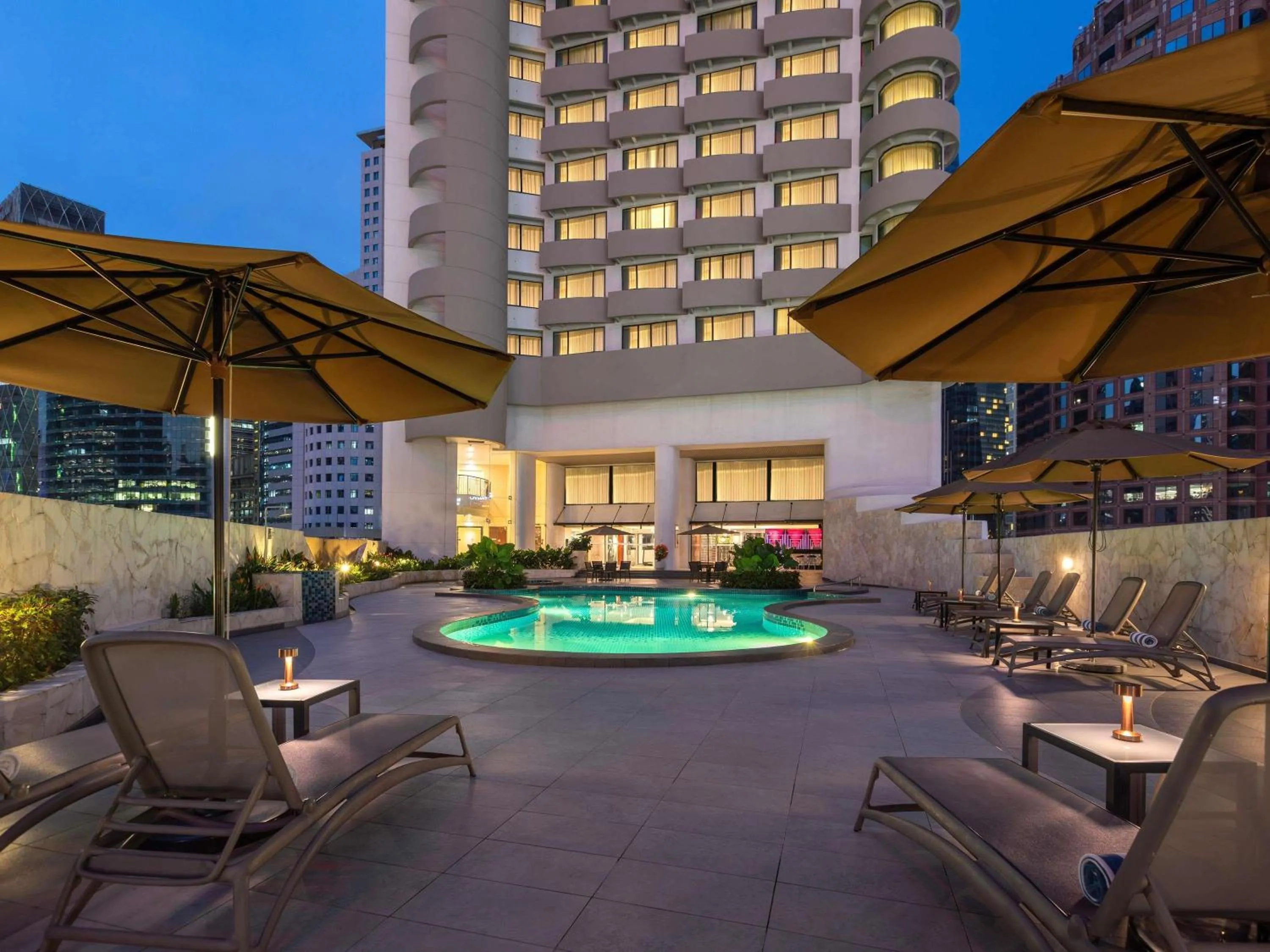 Pool view in Novotel Kuala Lumpur City Centre