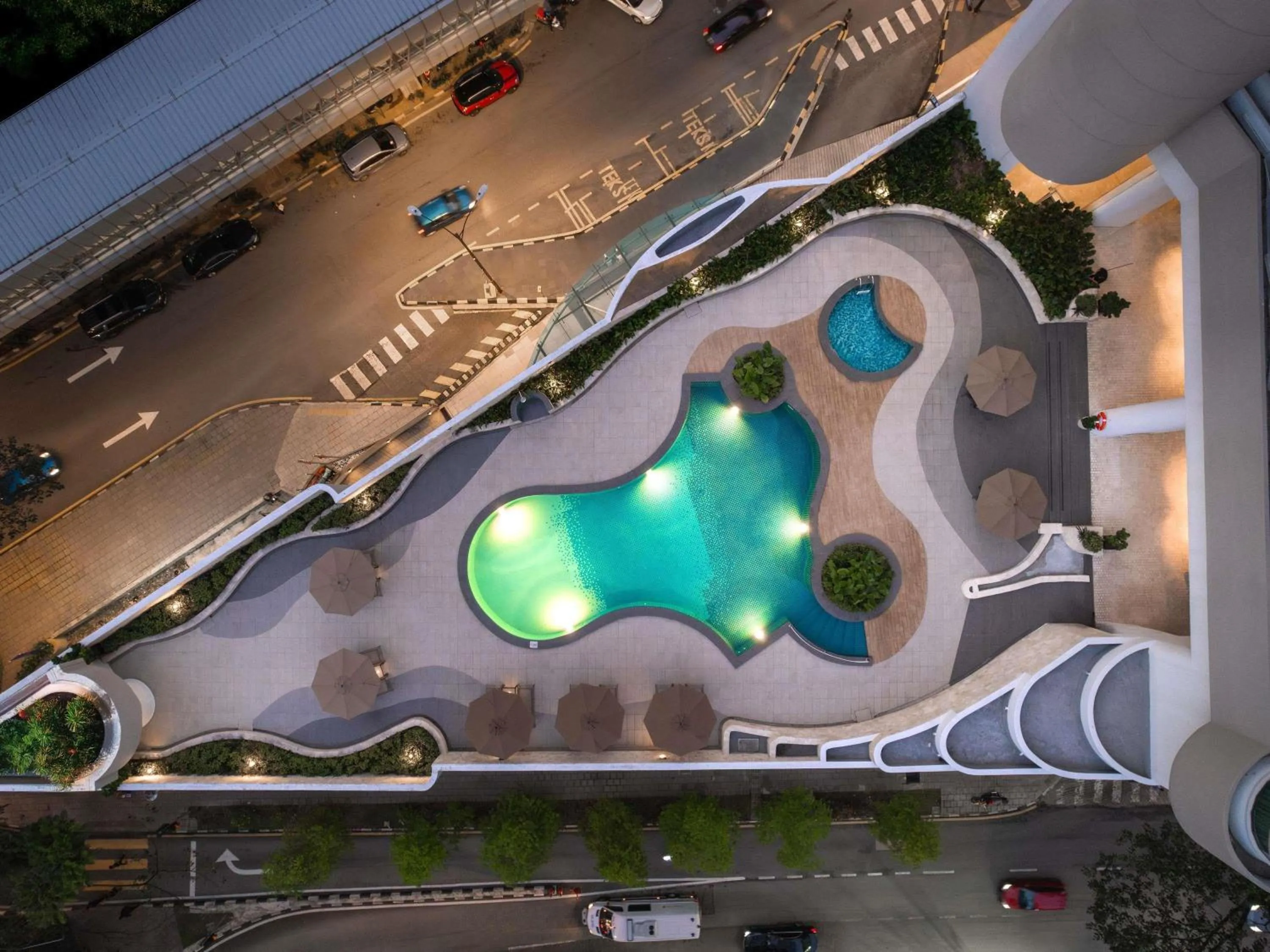 Pool view in Novotel Kuala Lumpur City Centre