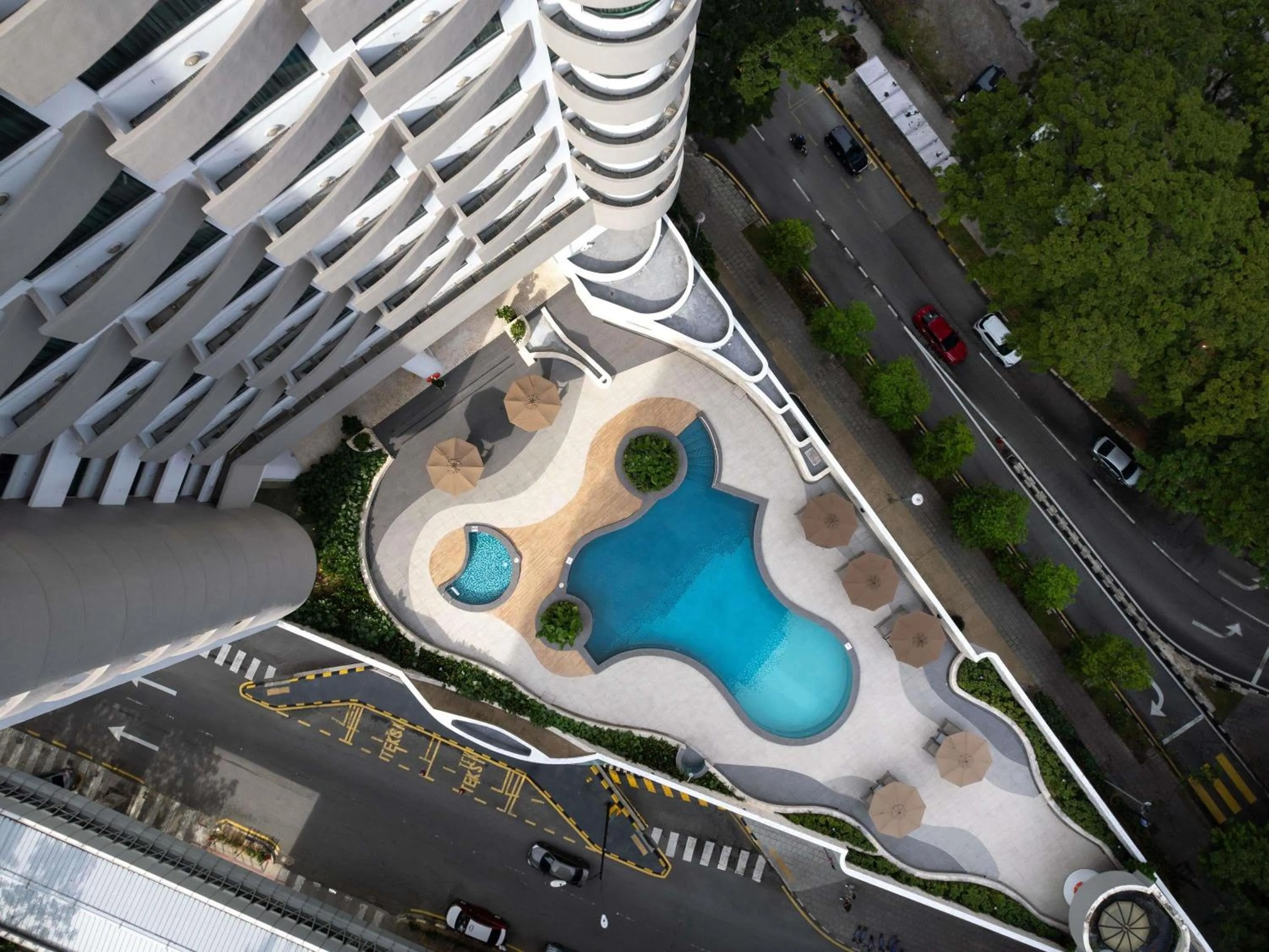 Pool view in Novotel Kuala Lumpur City Centre