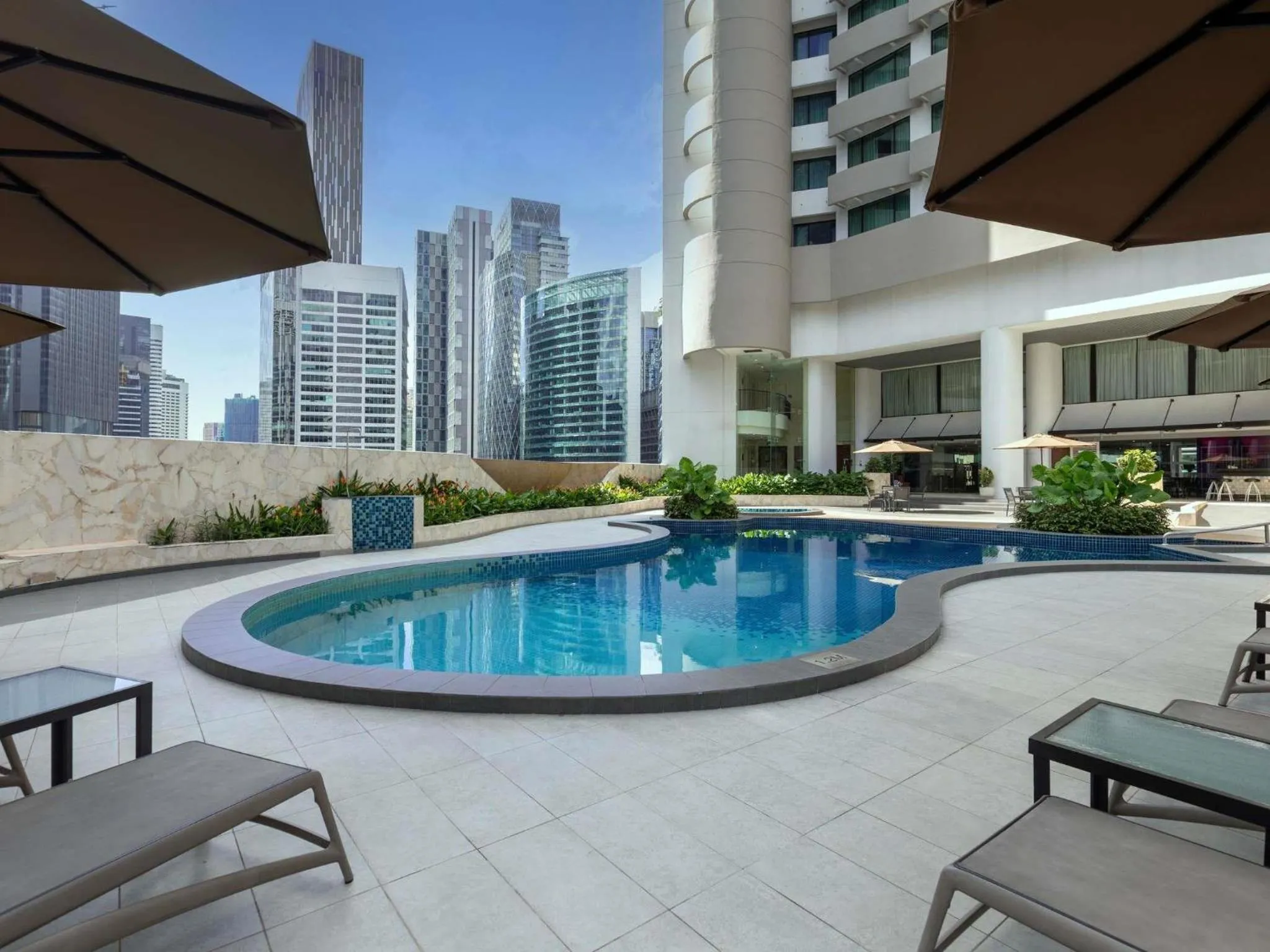 Pool view in Novotel Kuala Lumpur City Centre
