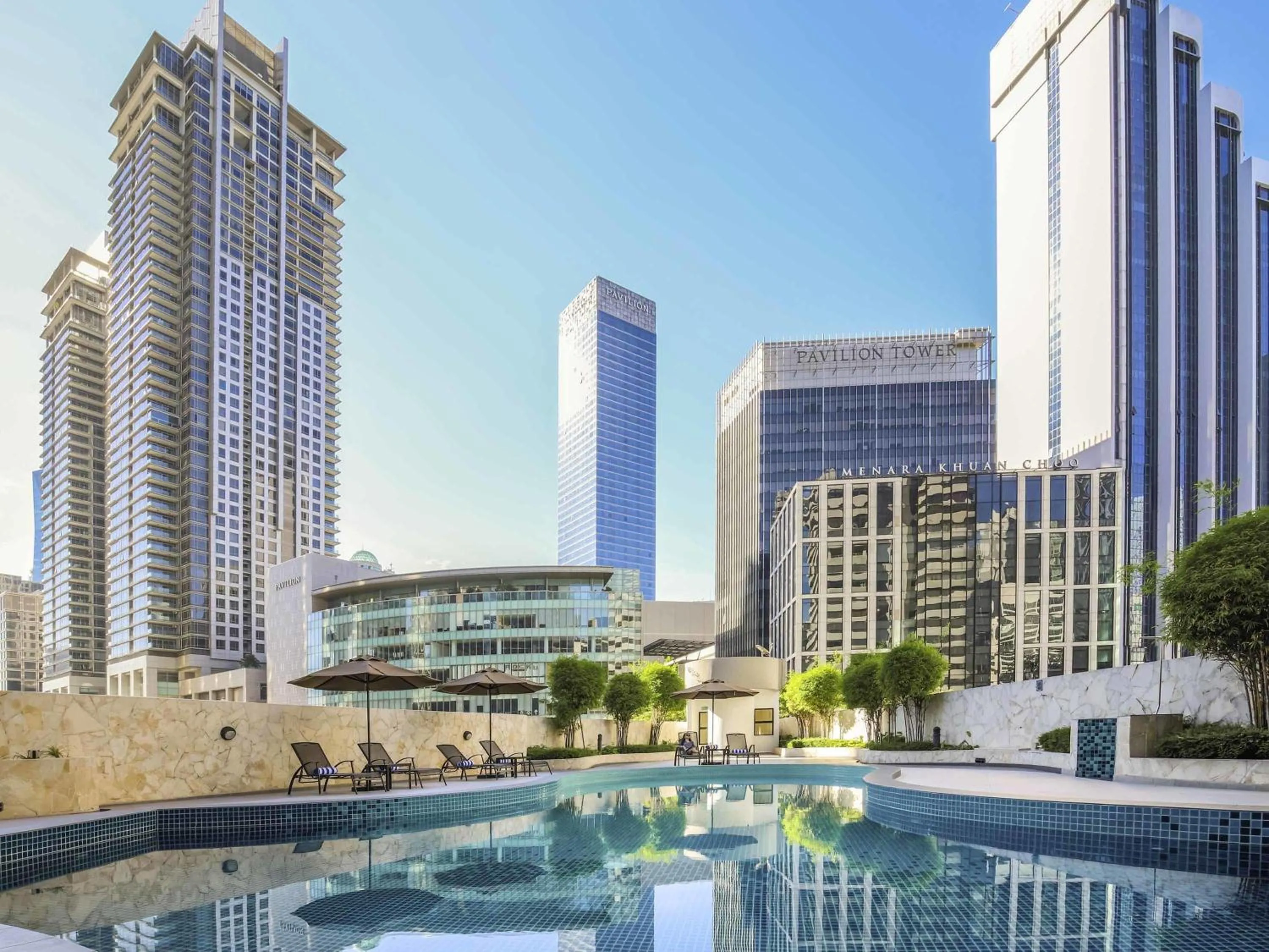 Pool view in Novotel Kuala Lumpur City Centre