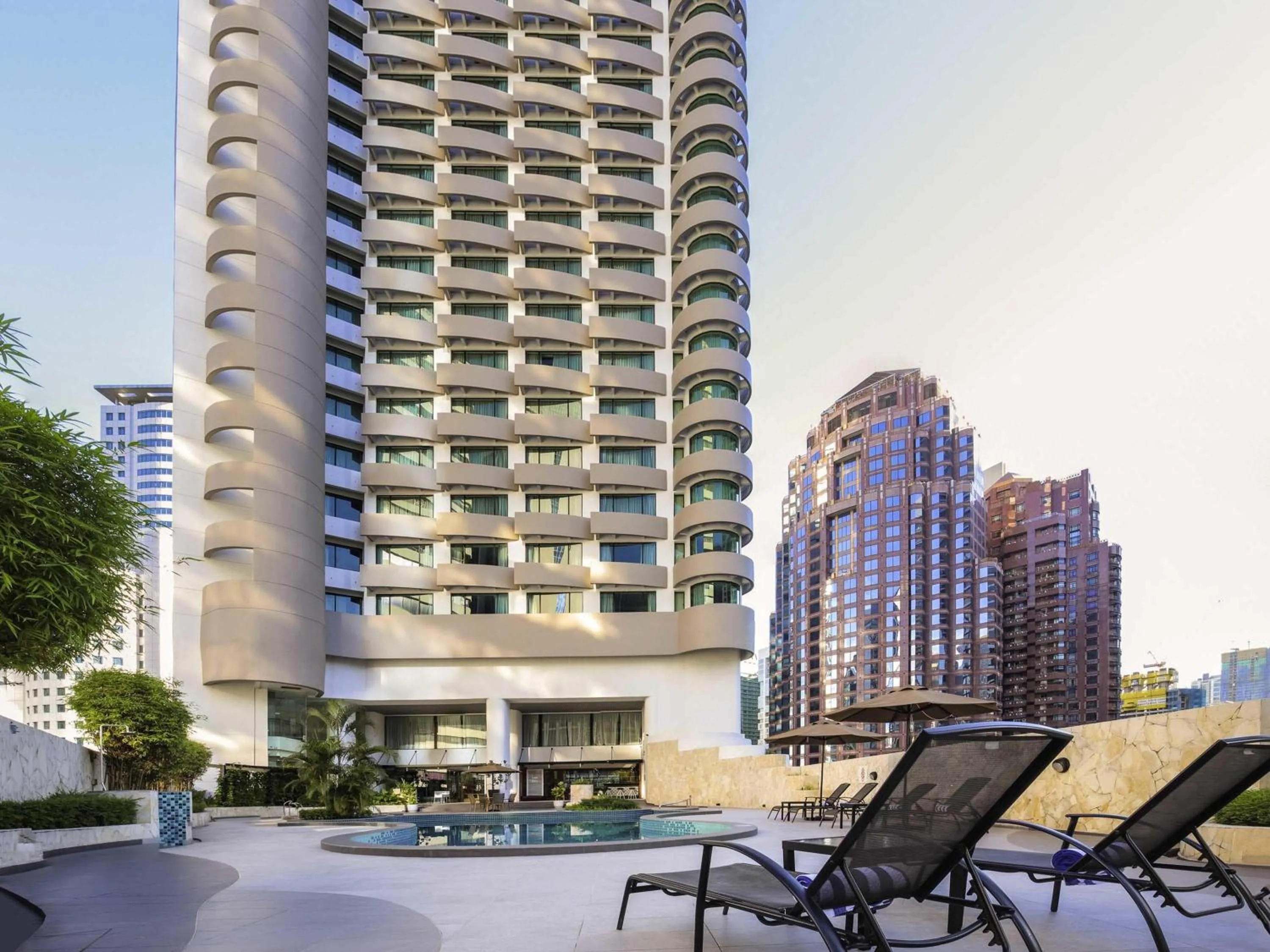 Pool view in Novotel Kuala Lumpur City Centre