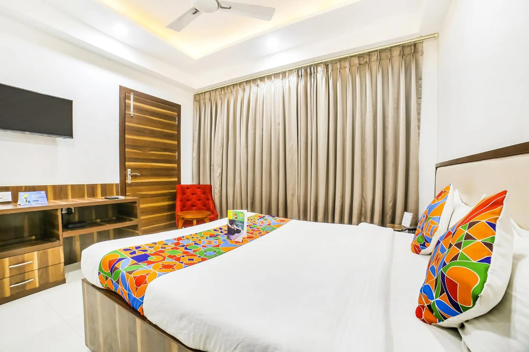 Bedroom, Bed in FabHotel Prime Sapphire Inn