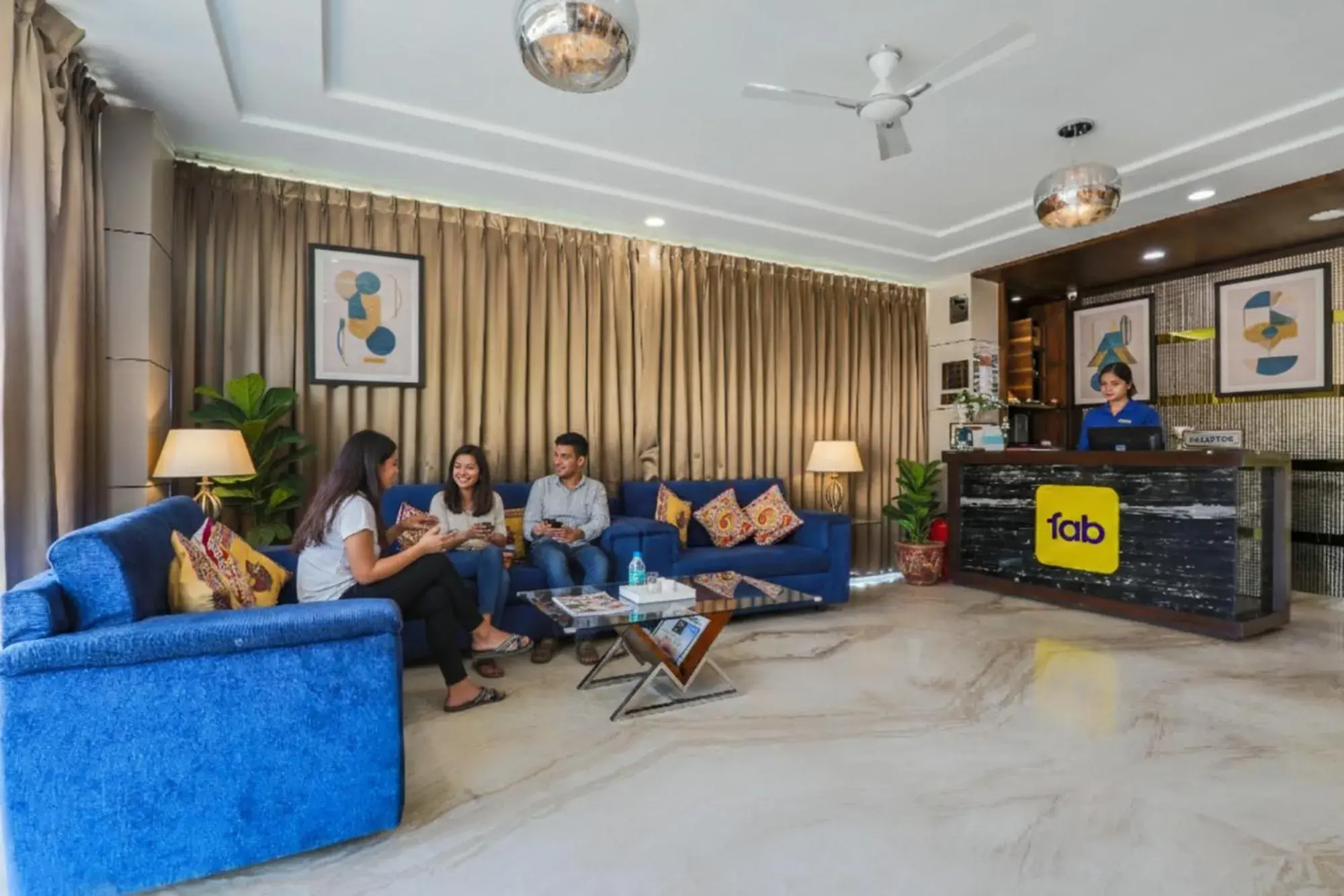 Lobby or reception in FabHotel Prime Sapphire Inn Lobby or reception in FabHotel Prime Sapphire Inn
