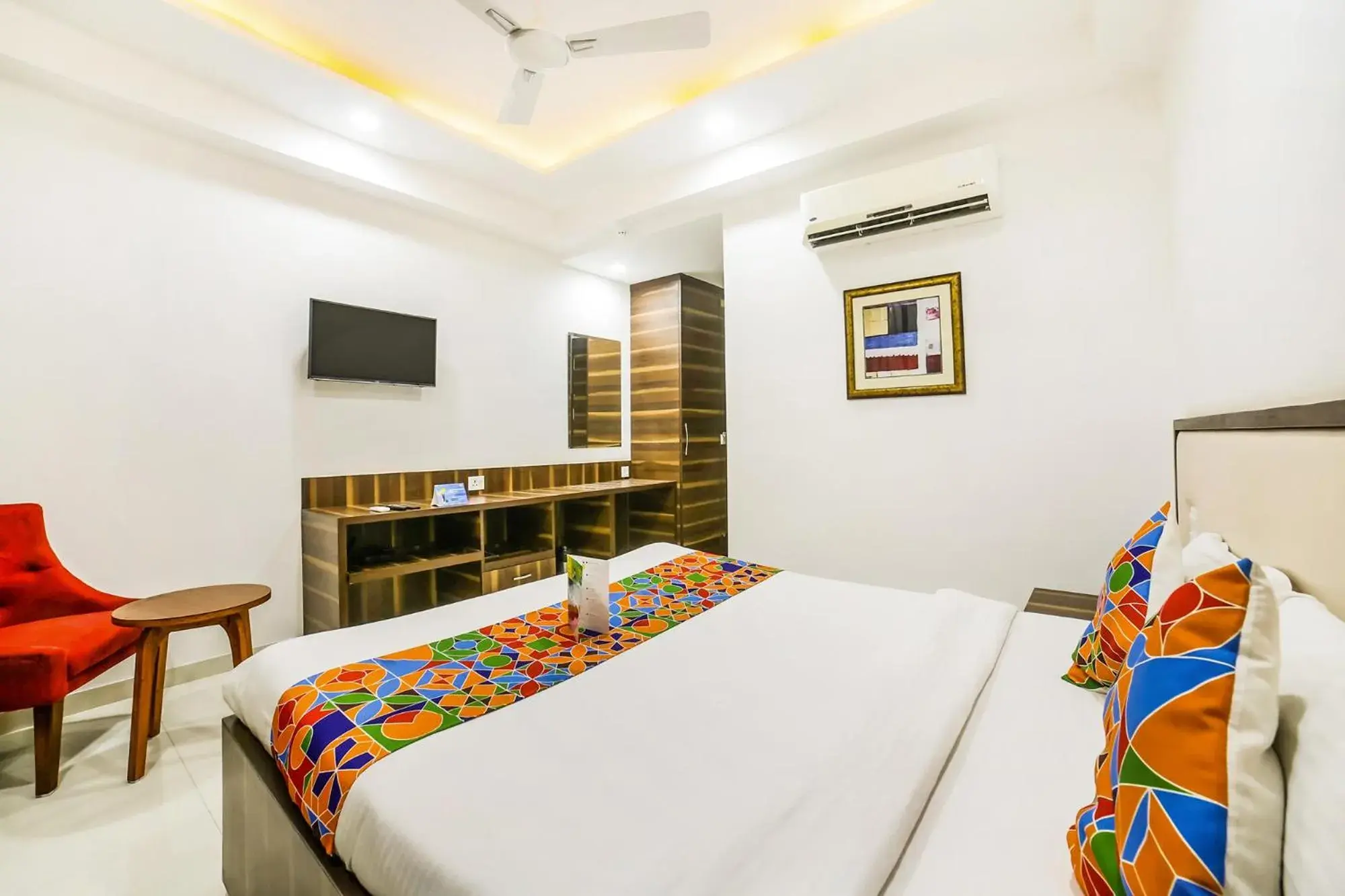 Bedroom, Bed in FabHotel Prime Sapphire Inn Bedroom, Bed in FabHotel Prime Sapphire Inn